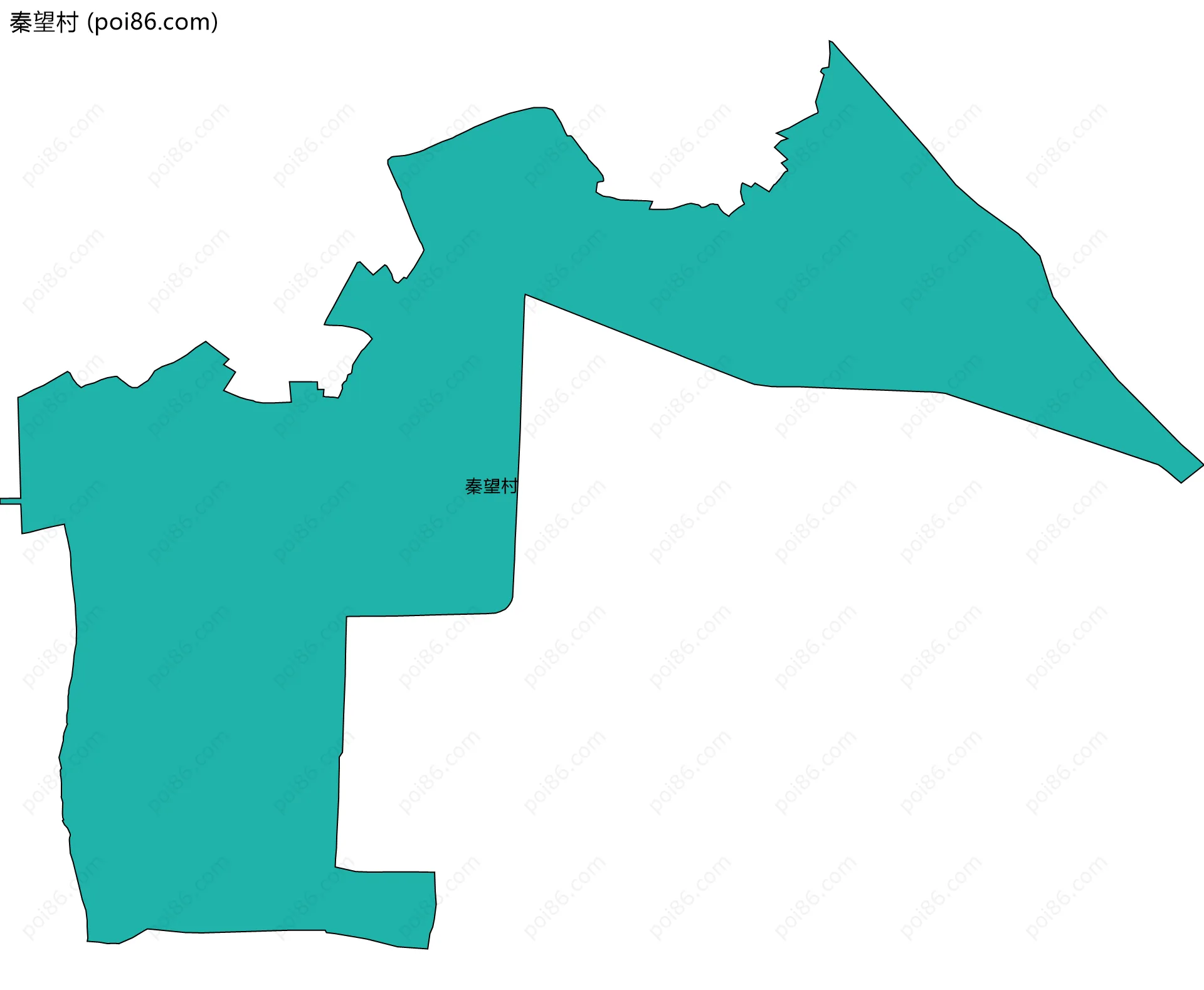 秦望村边界地图
