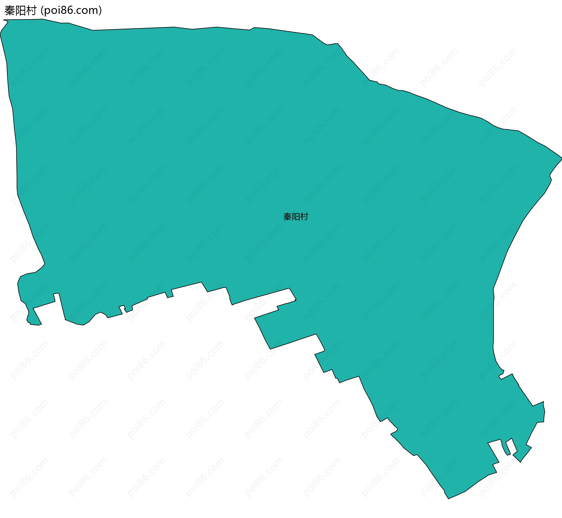 秦阳村边界地图