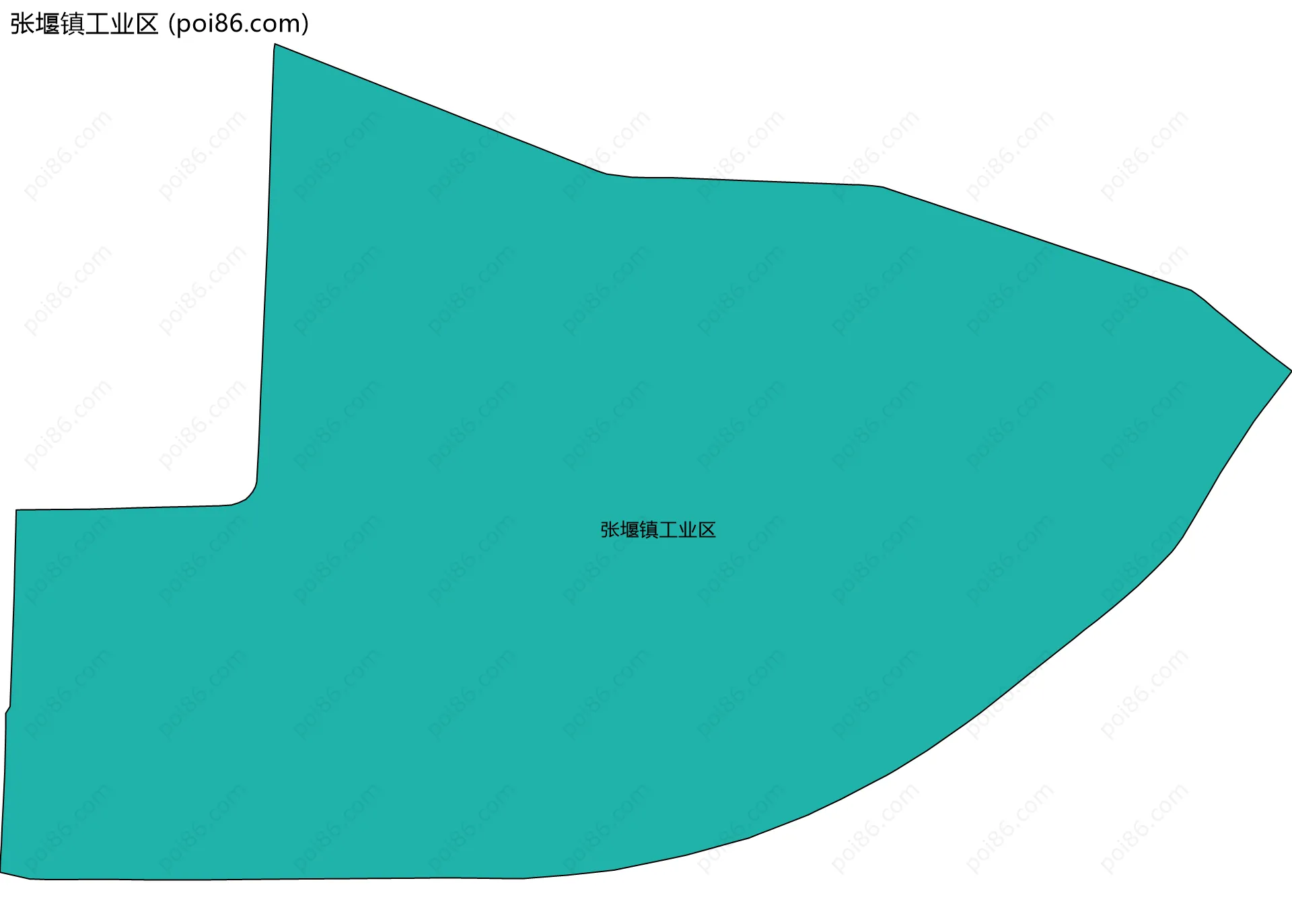 张堰镇工业区边界地图