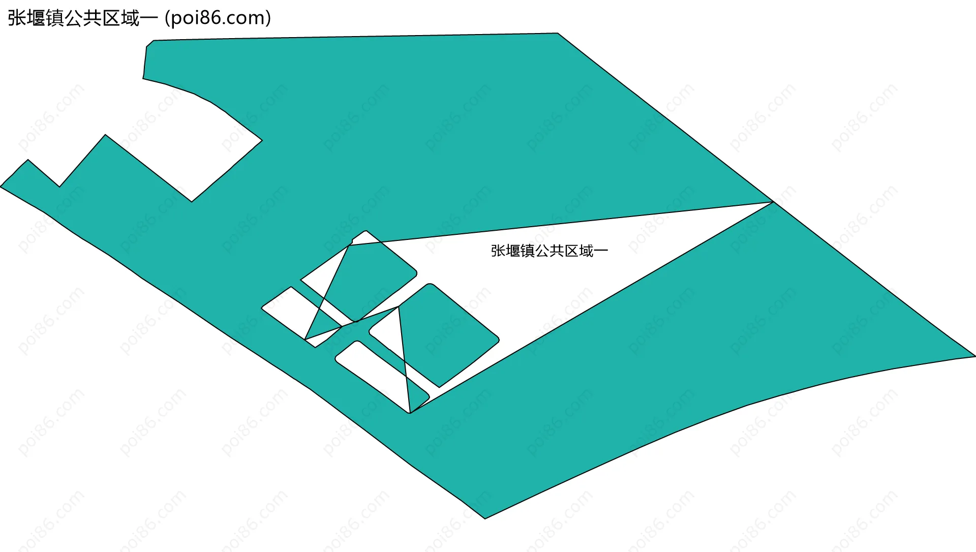 张堰镇公共区域一边界地图