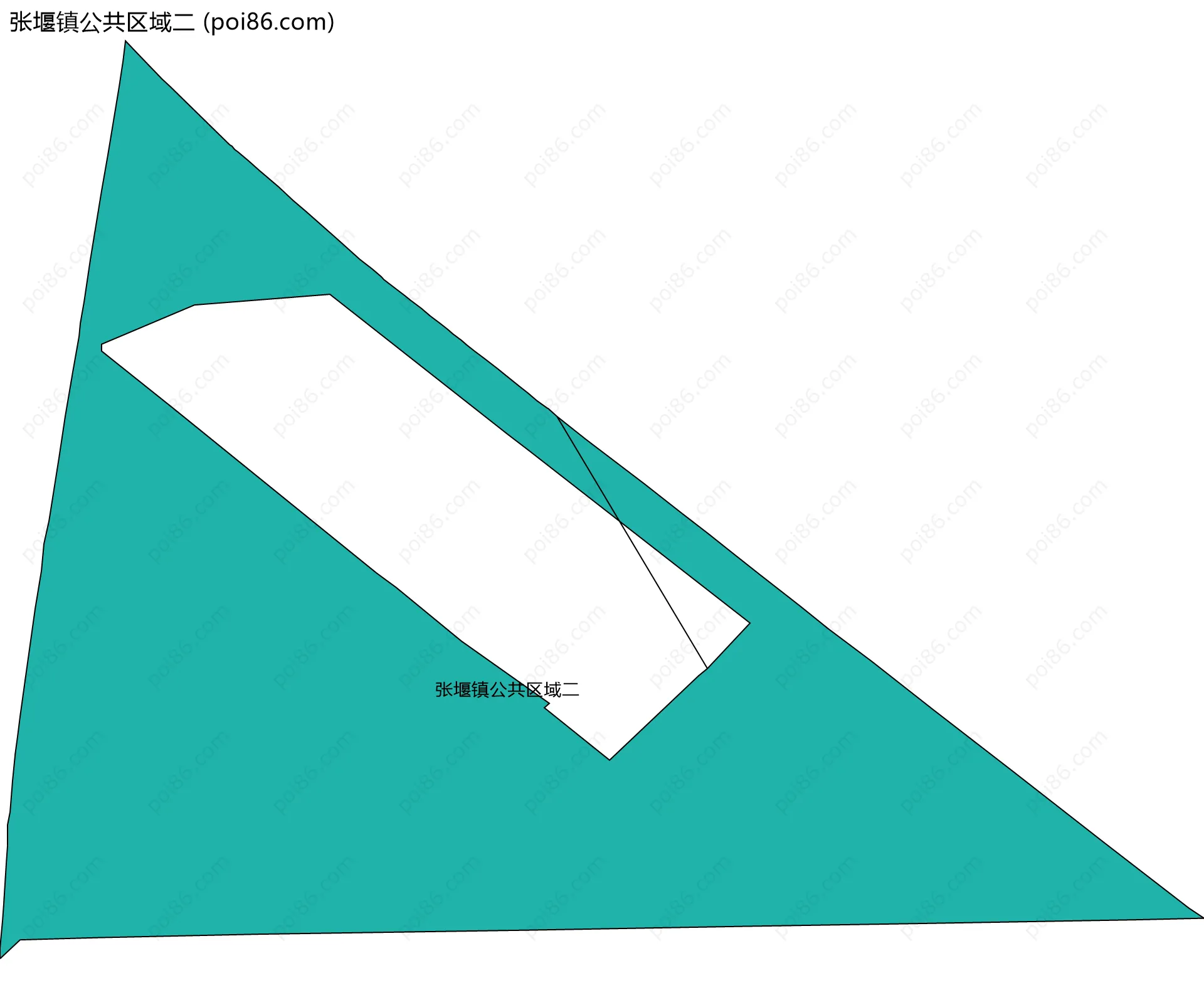 张堰镇公共区域二边界地图