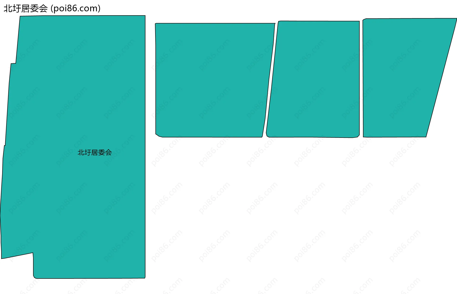 北圩居委会边界地图