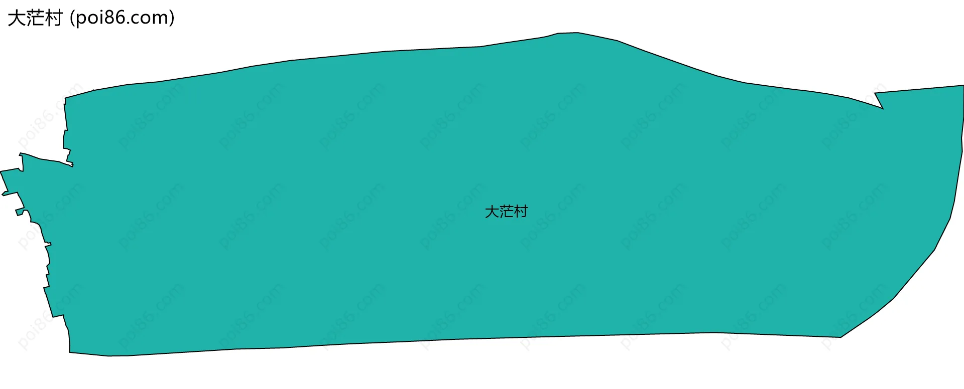 大茫村边界地图