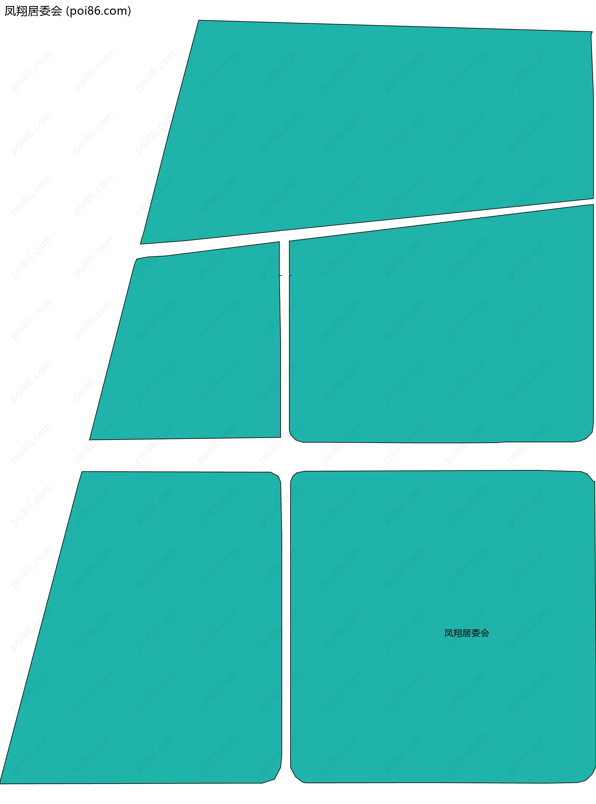 凤翔居委会边界地图