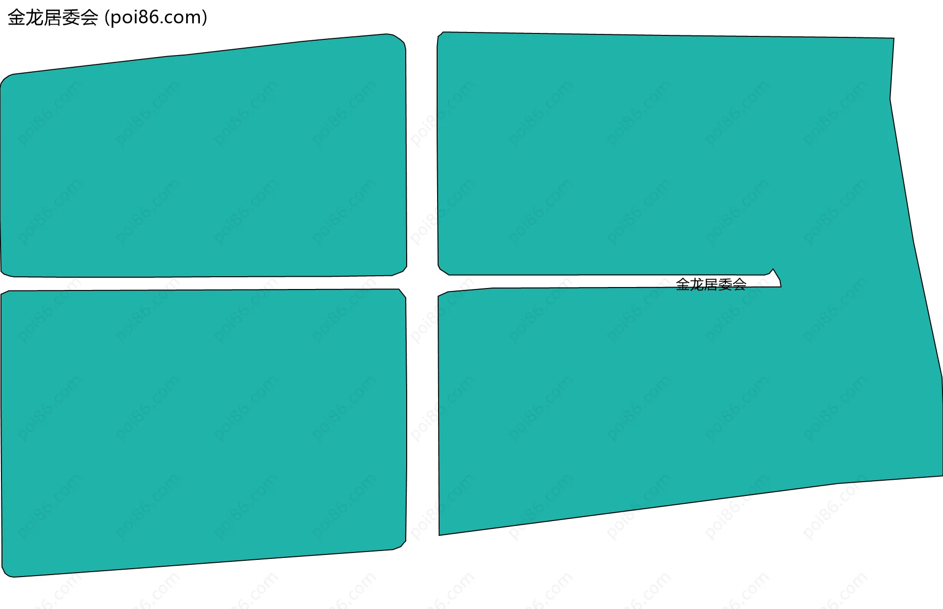 金龙居委会边界地图