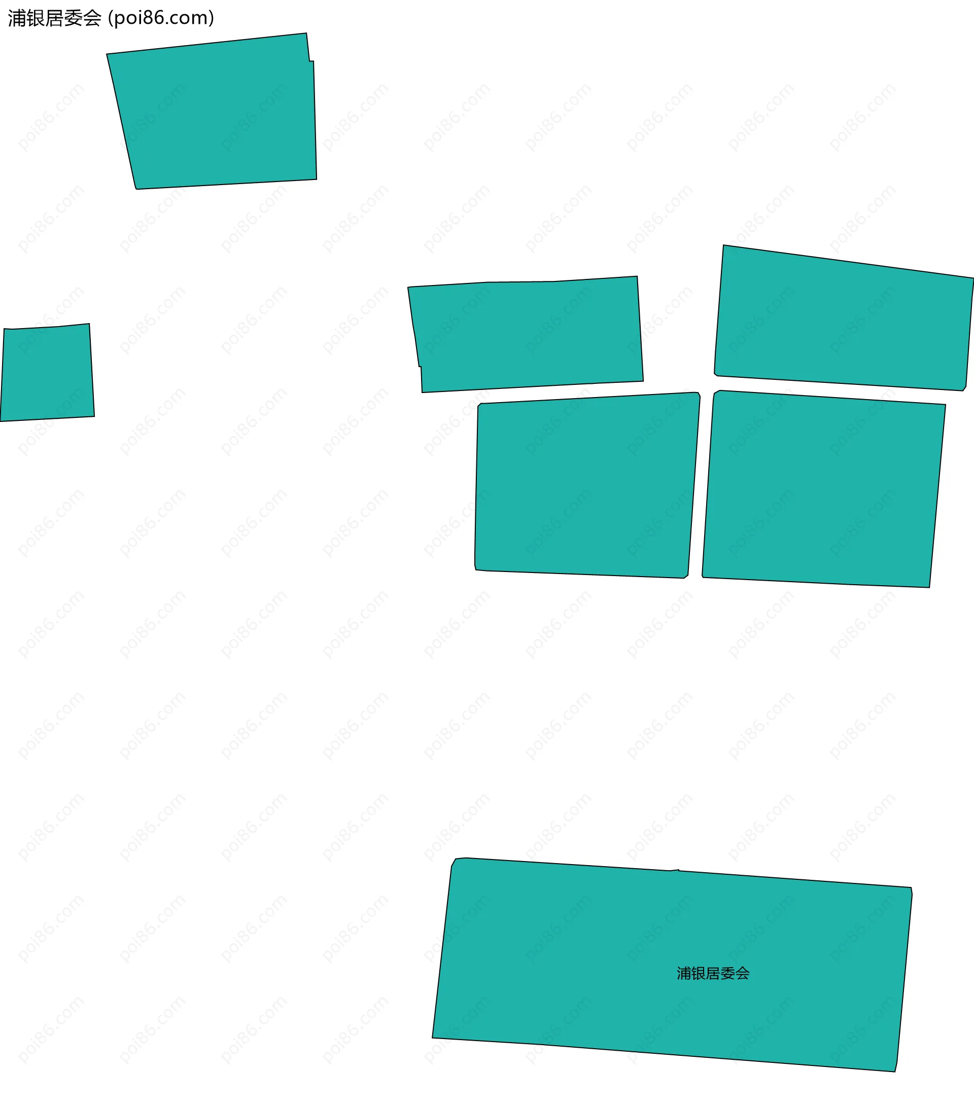 浦银居委会边界地图