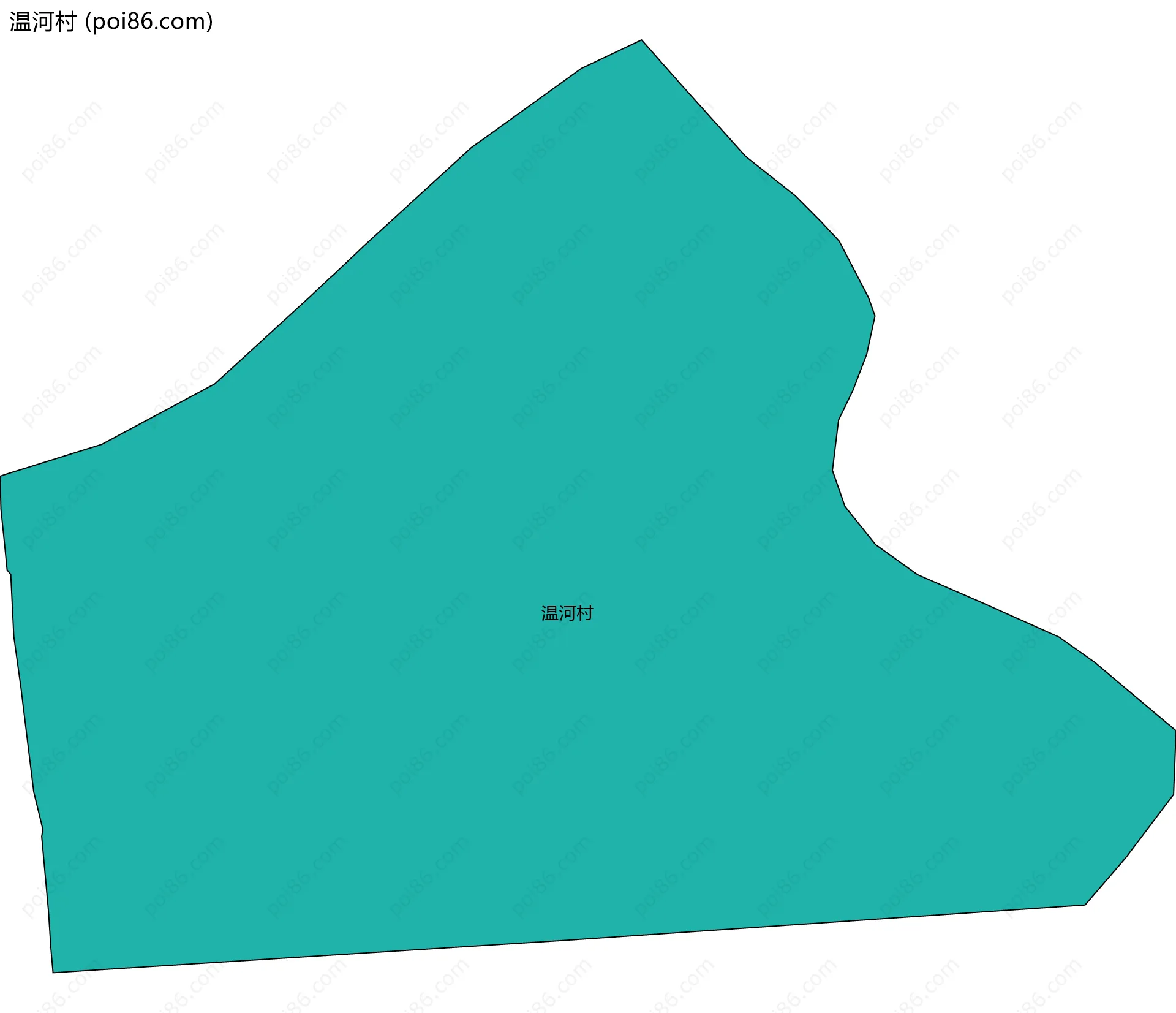 温河村边界地图