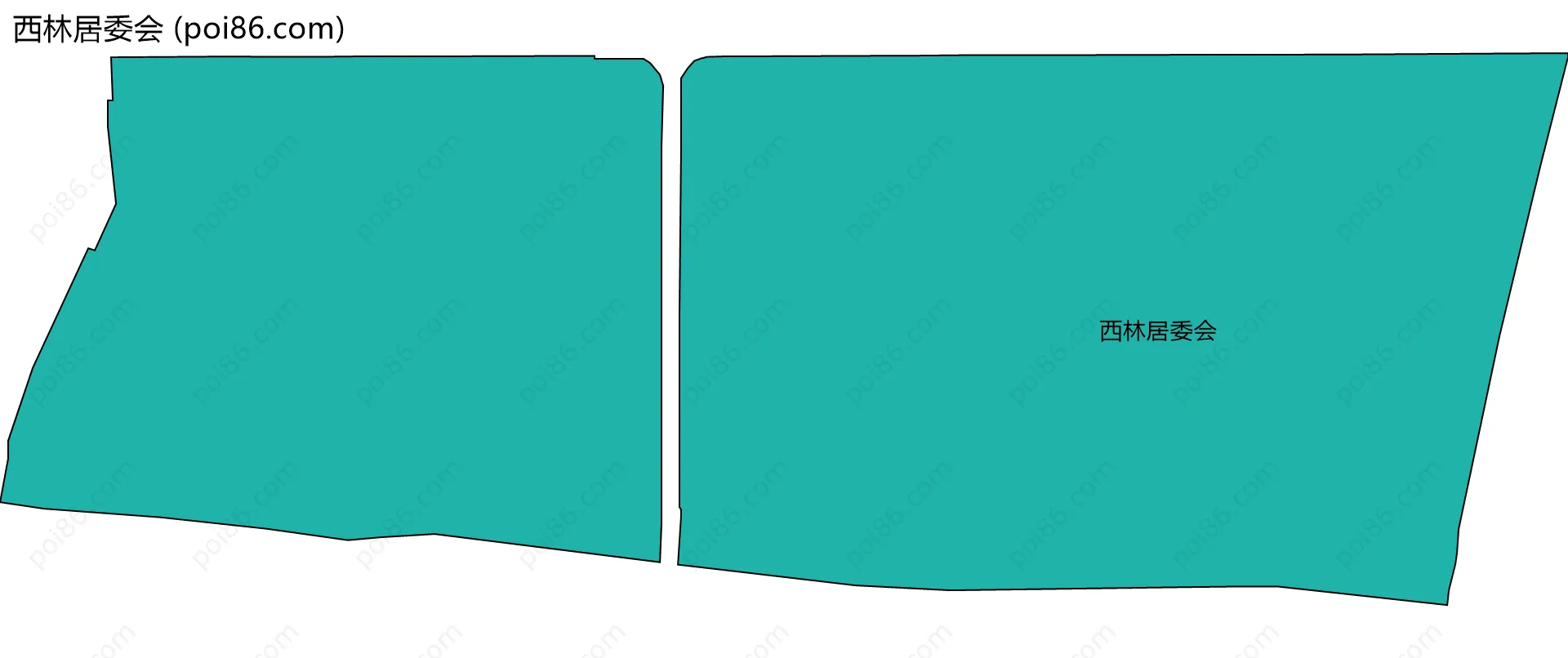西林居委会边界地图