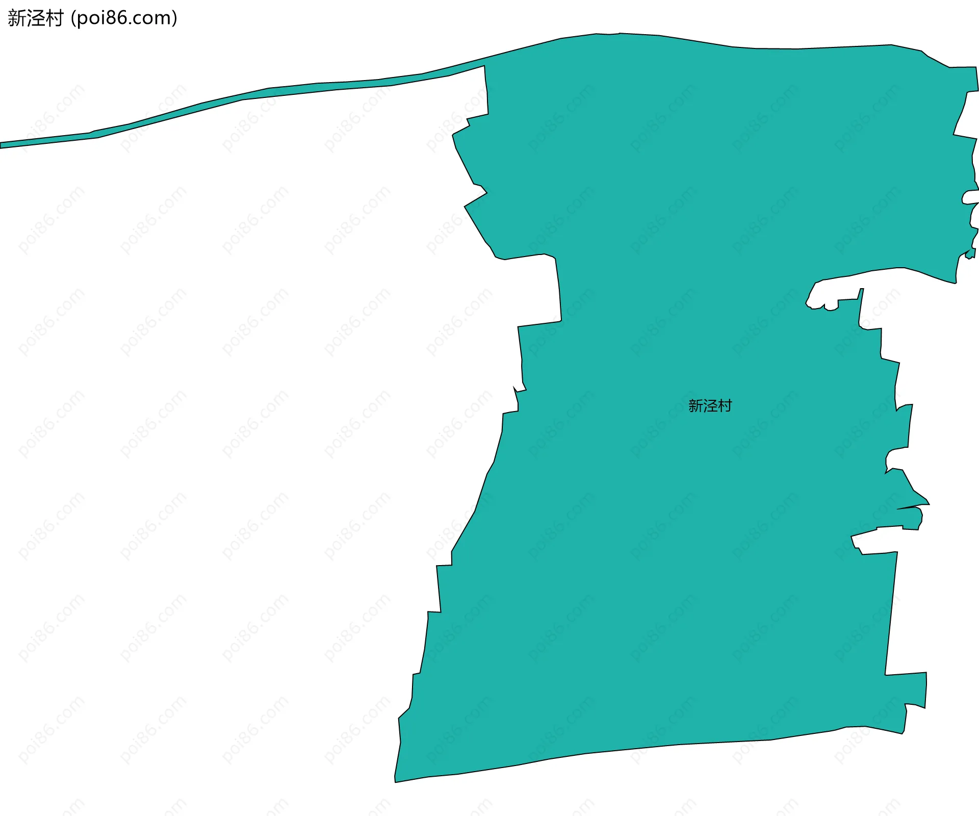 新泾村边界地图