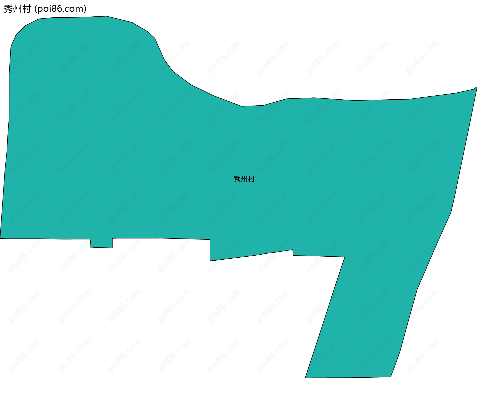 秀州村边界地图