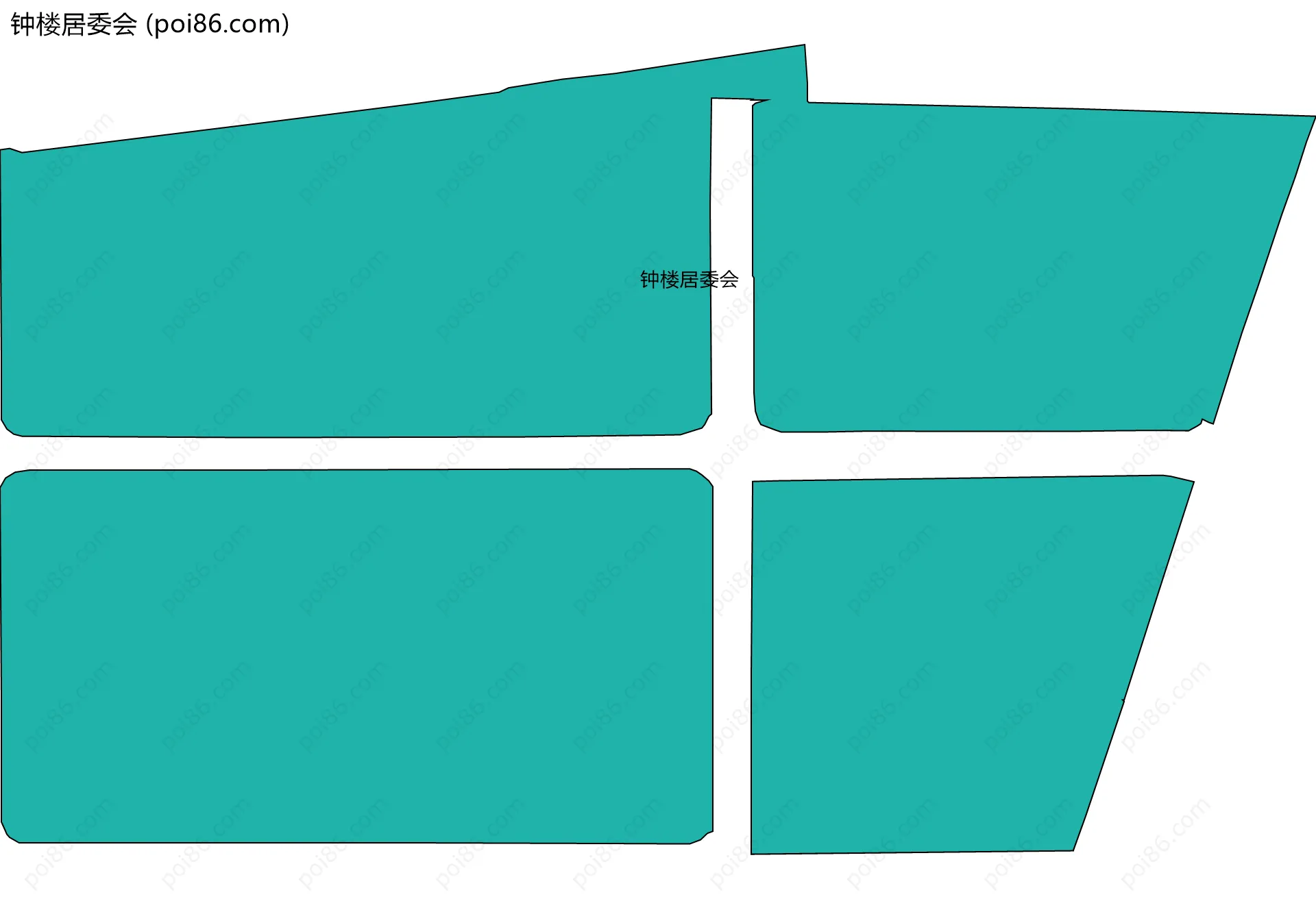 钟楼居委会边界地图