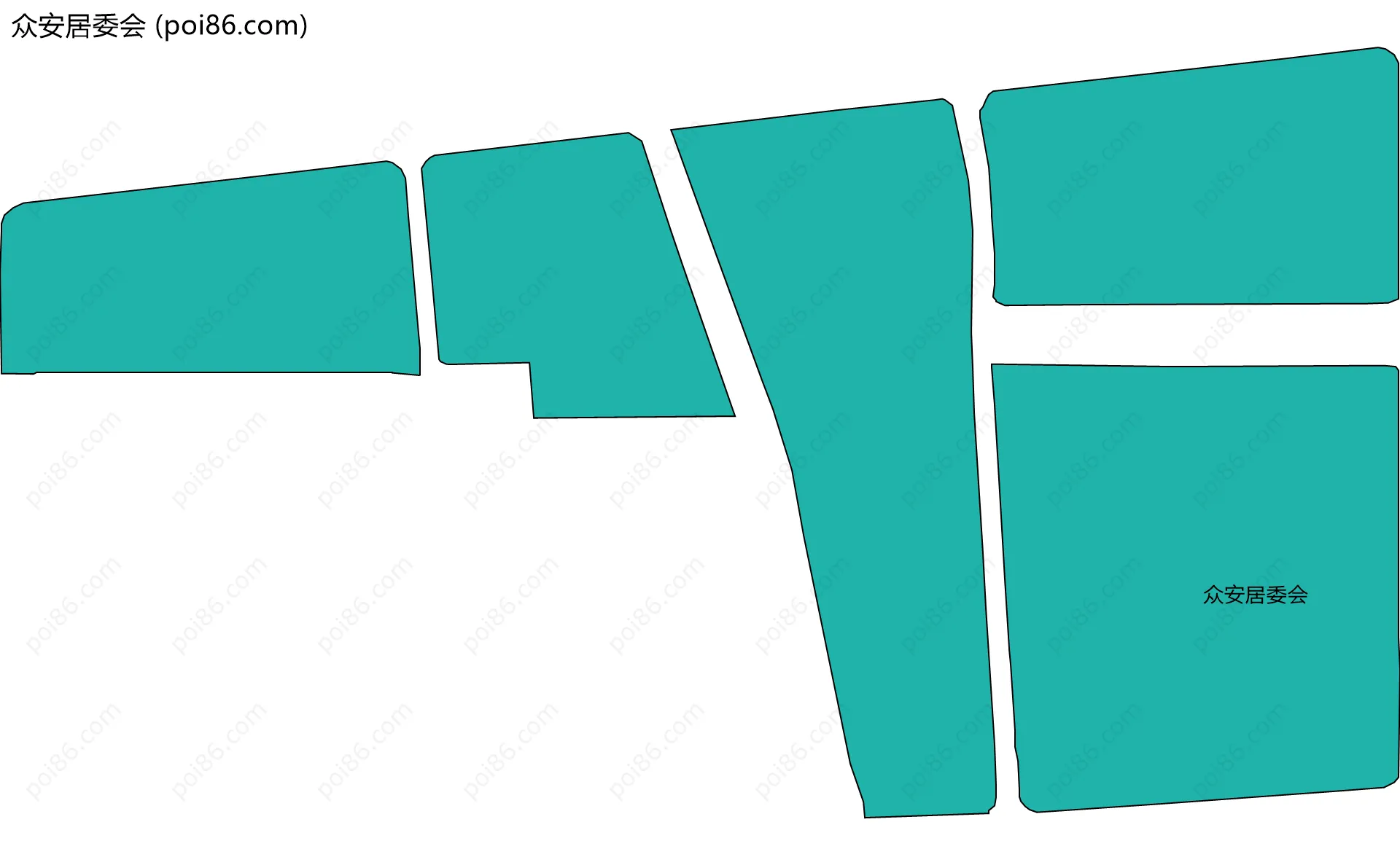众安居委会边界地图
