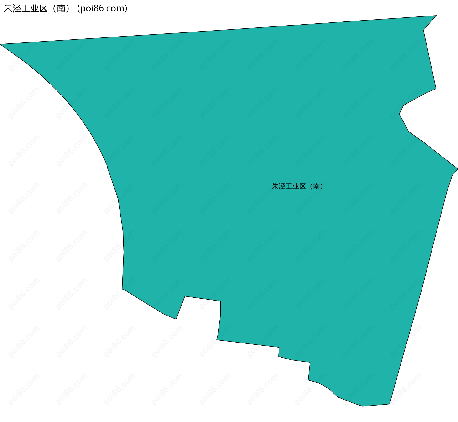 朱泾工业区（南）边界地图