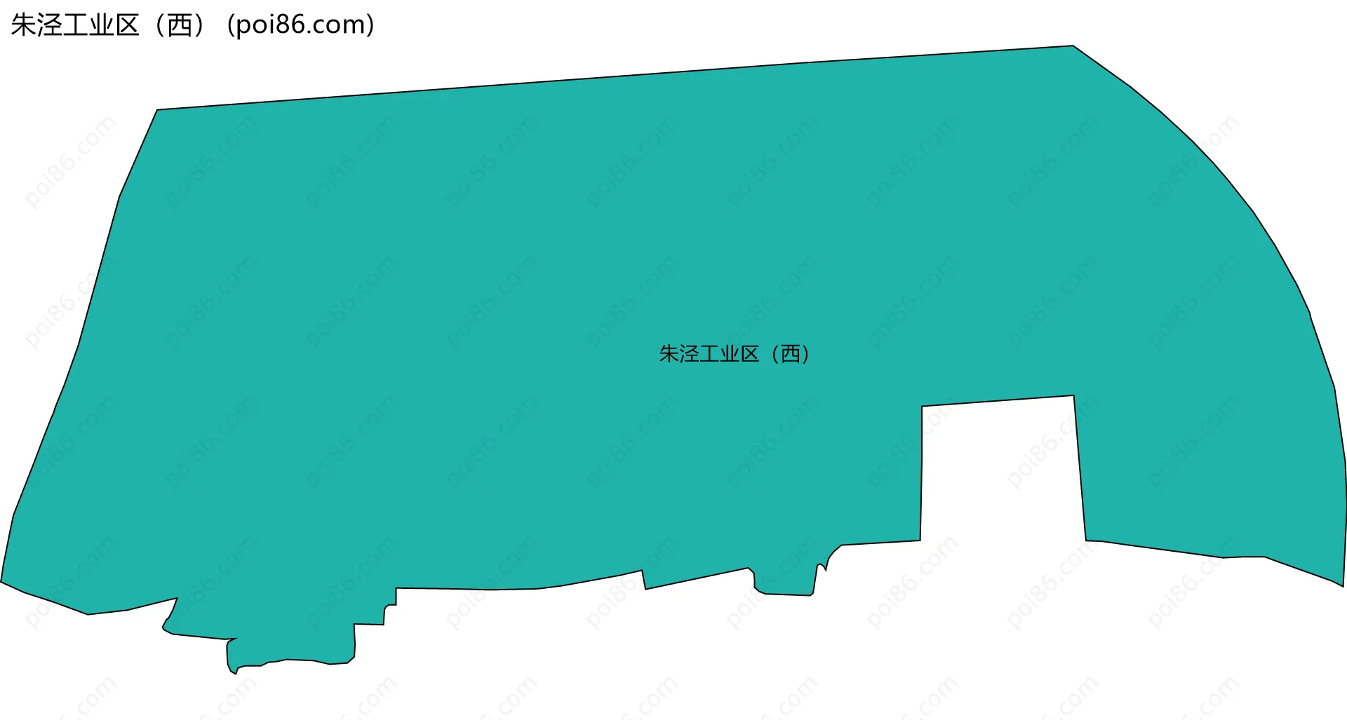 朱泾工业区（西）边界地图