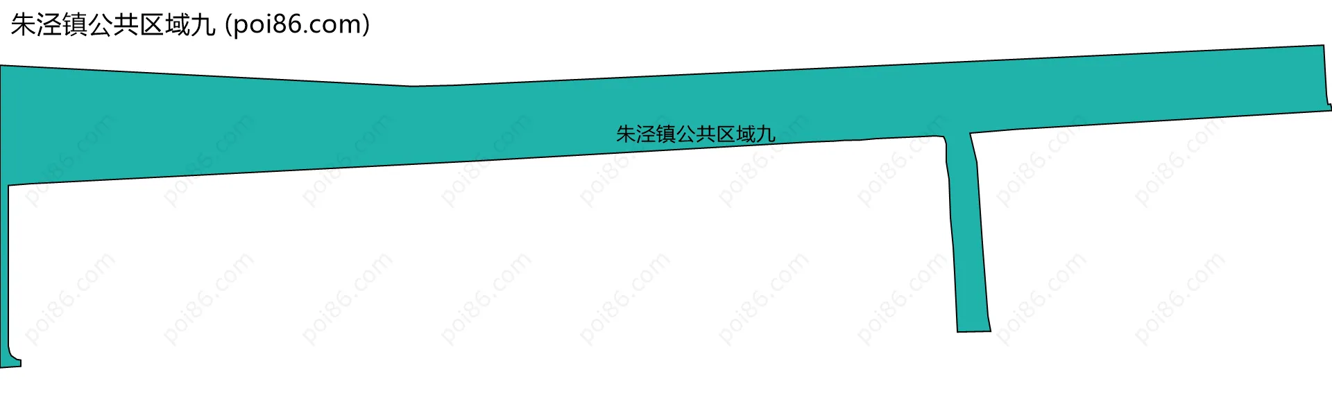朱泾镇公共区域九边界地图