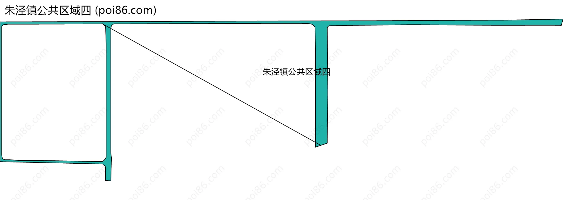 朱泾镇公共区域四边界地图