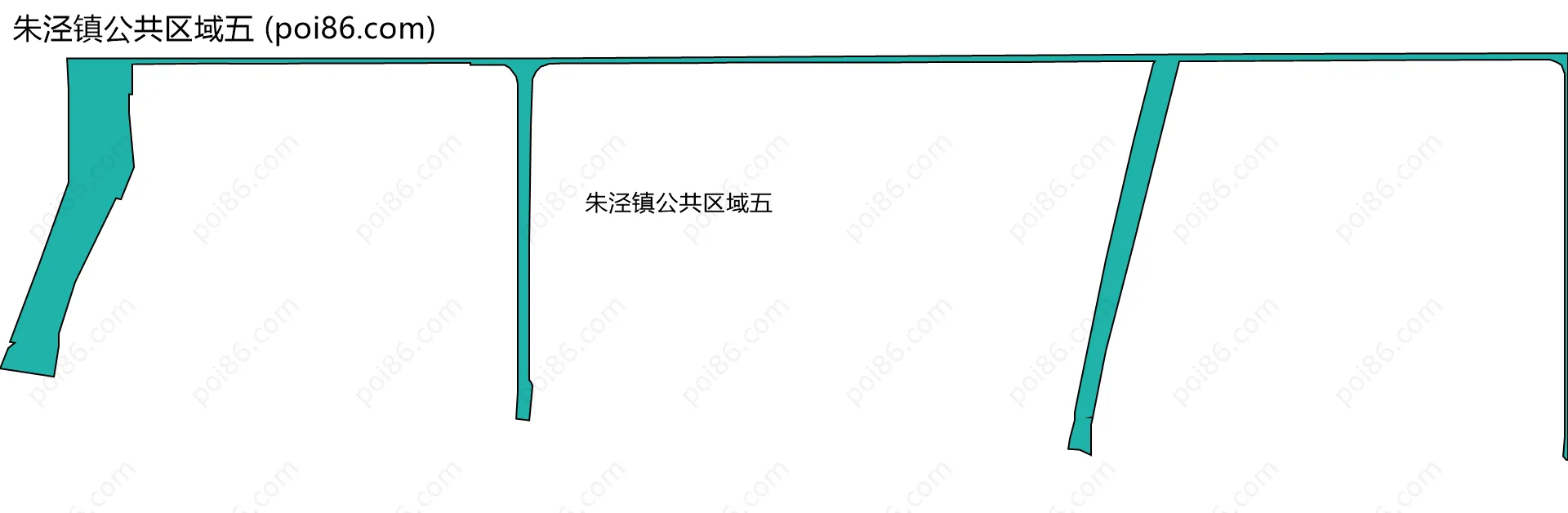 朱泾镇公共区域五边界地图