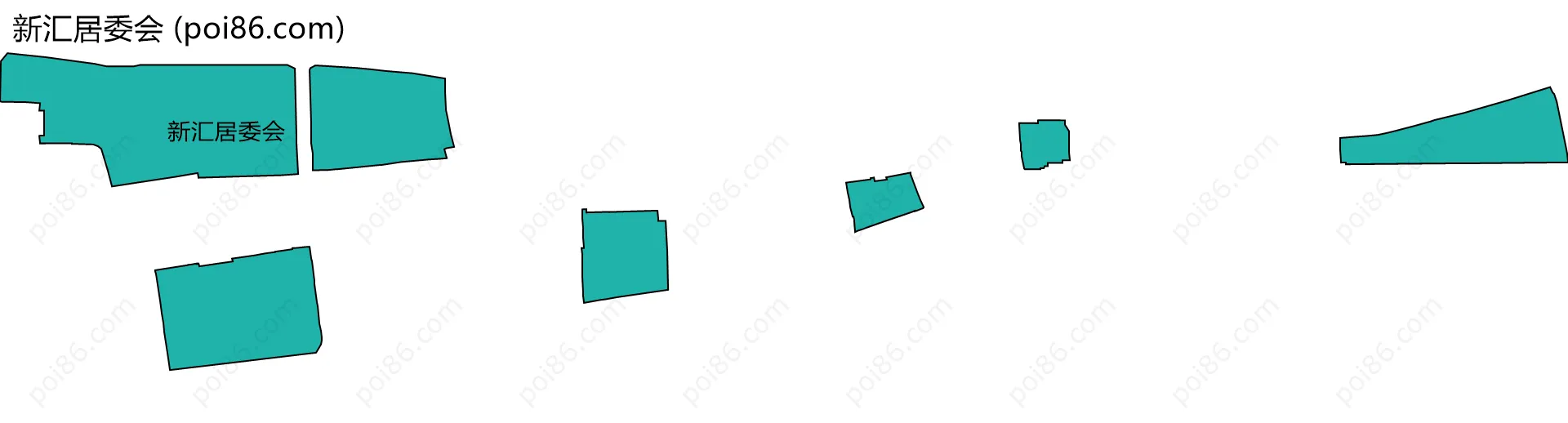 新汇居委会边界地图