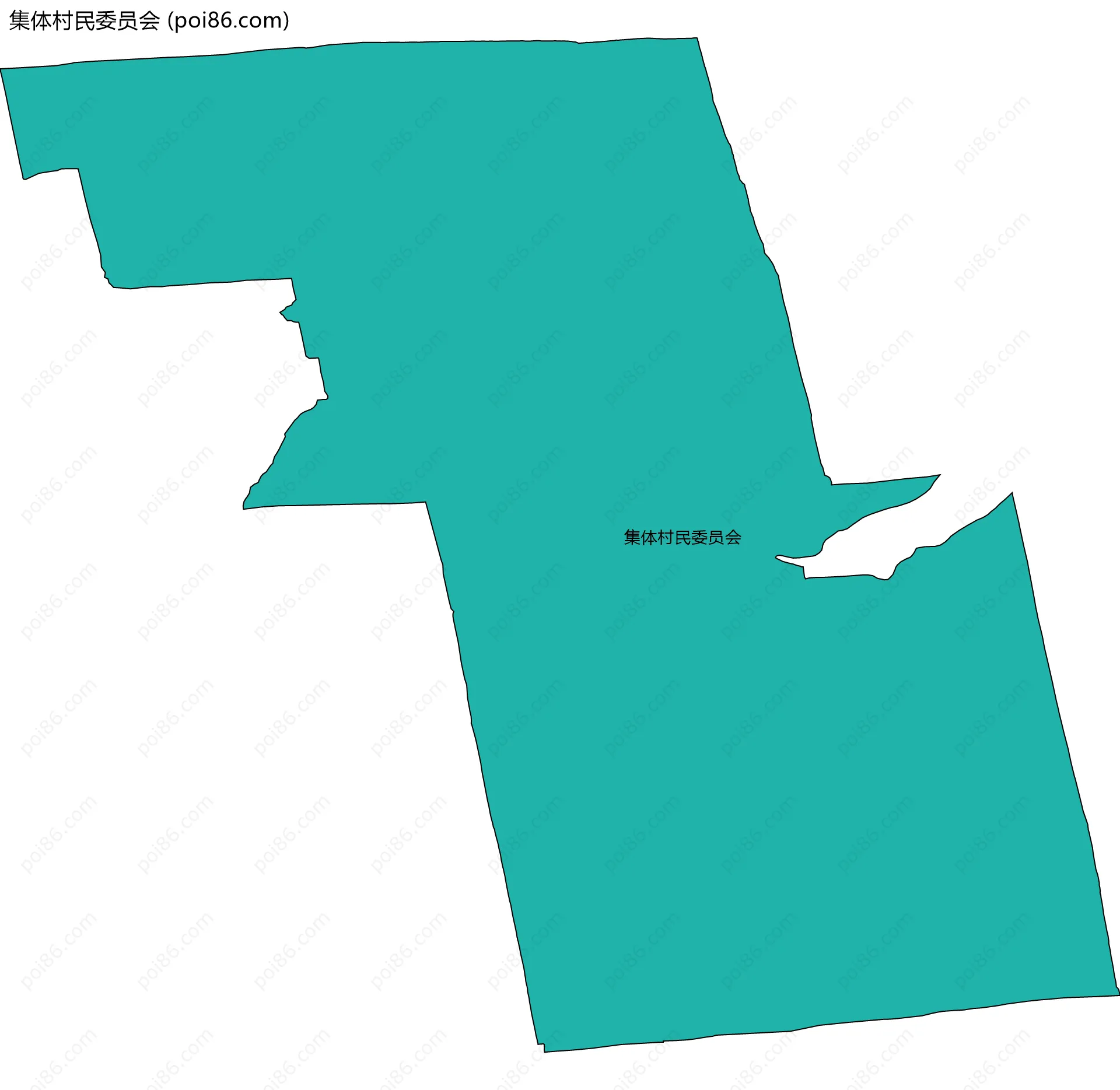 集体村民委员会边界地图