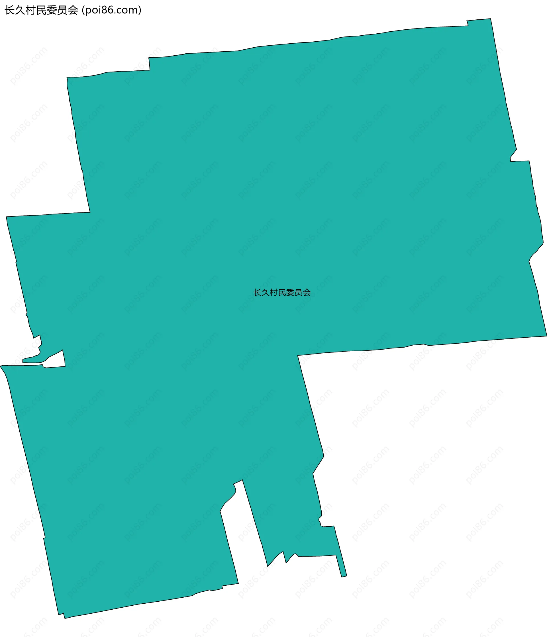 长久村民委员会边界地图