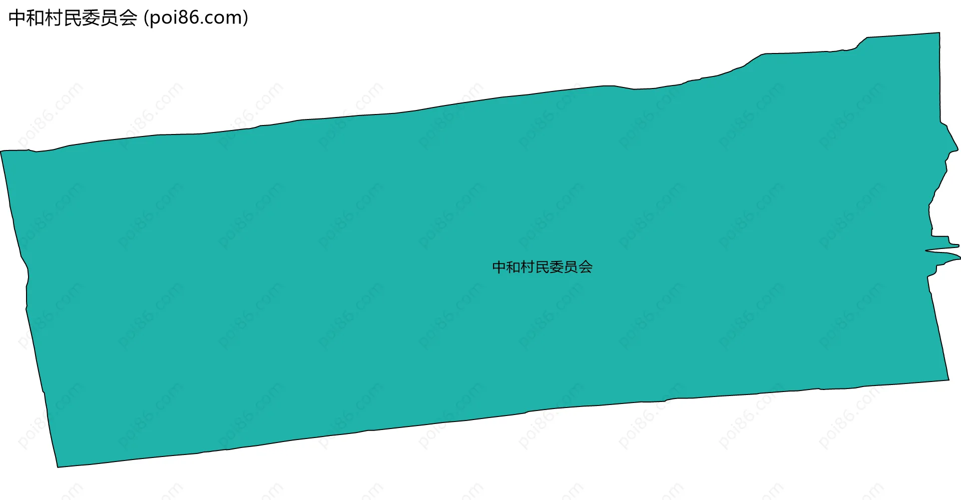 中和村民委员会边界地图
