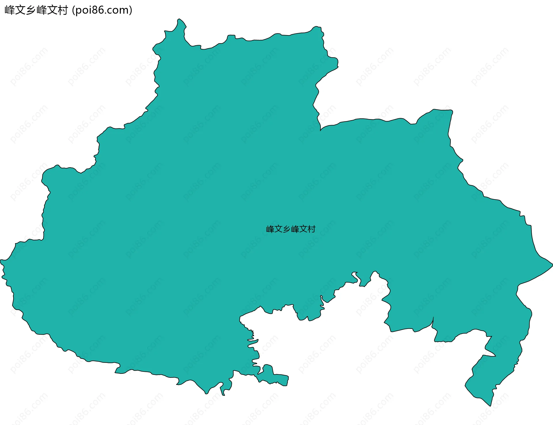 峰文乡峰文村边界地图