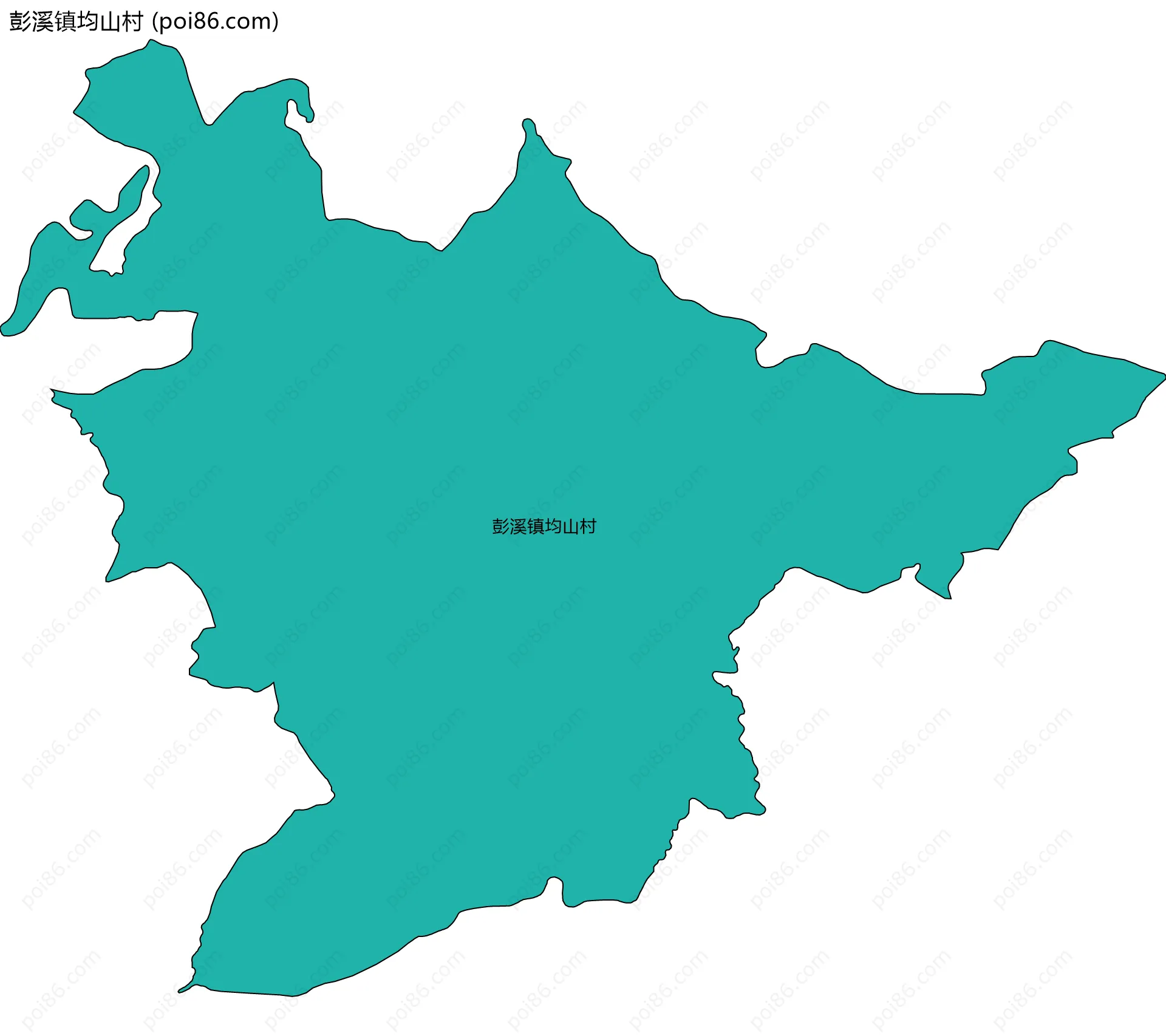 彭溪镇均山村边界地图