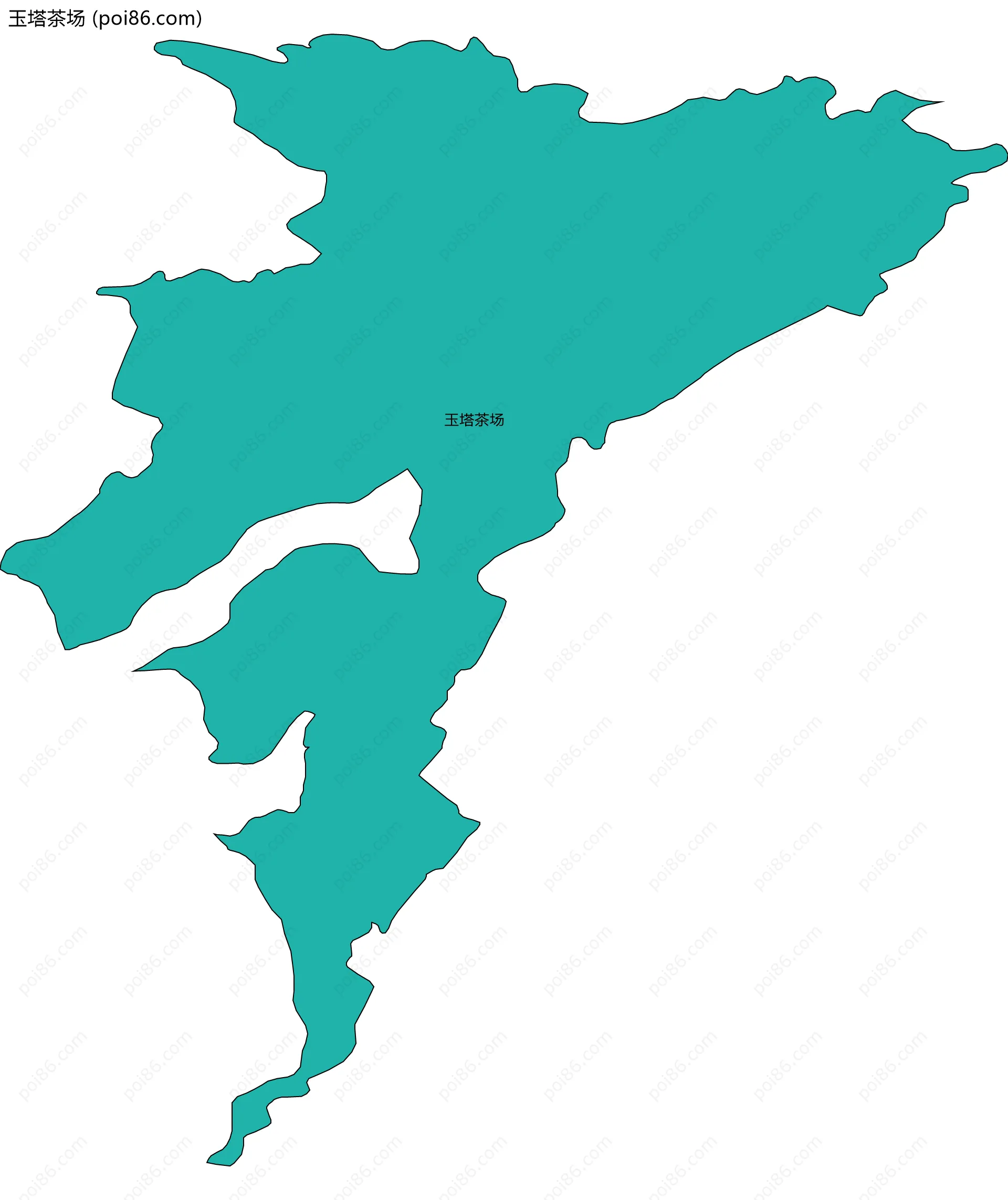 玉塔茶场边界地图