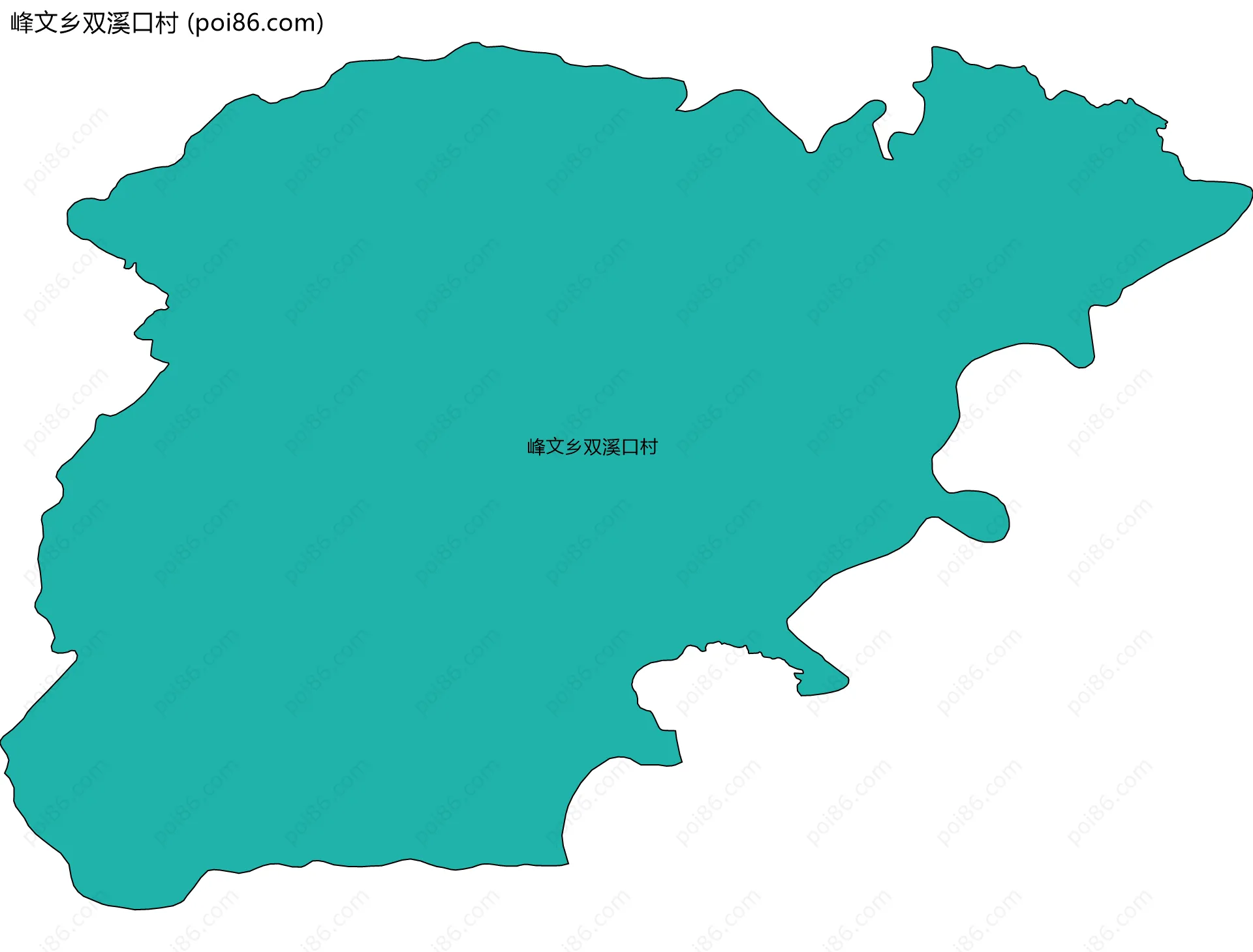 峰文乡双溪口村边界地图