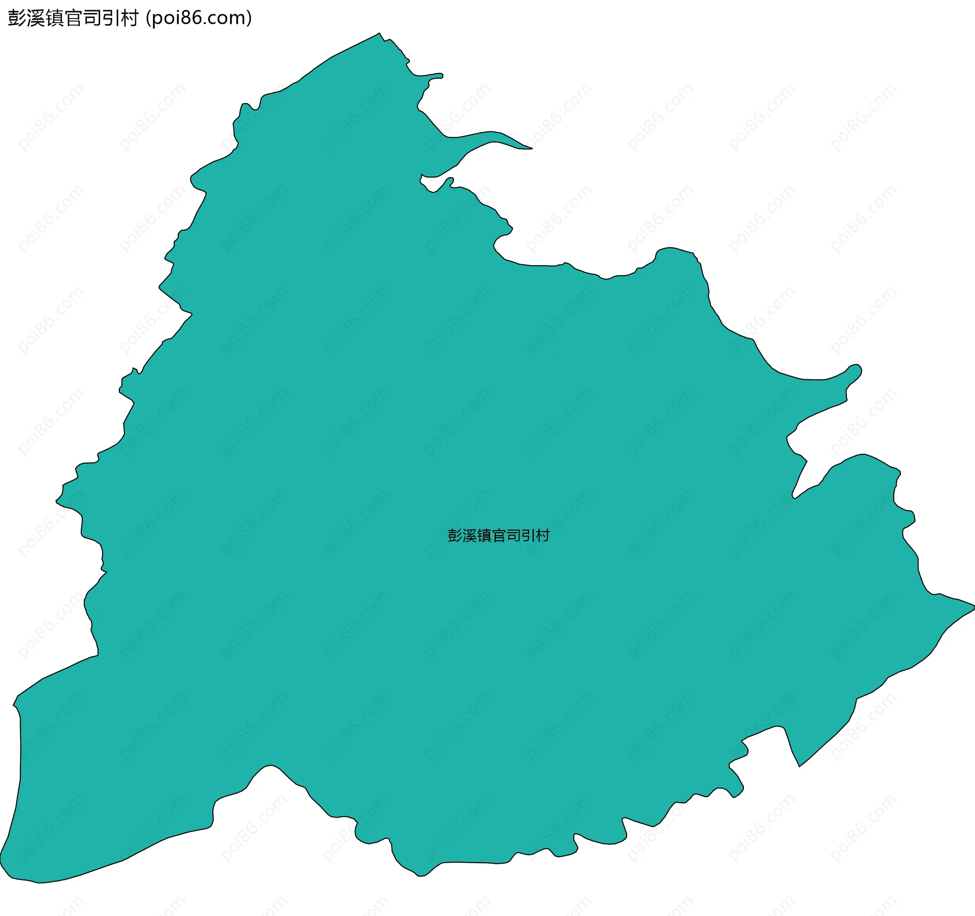 彭溪镇官司引村边界地图