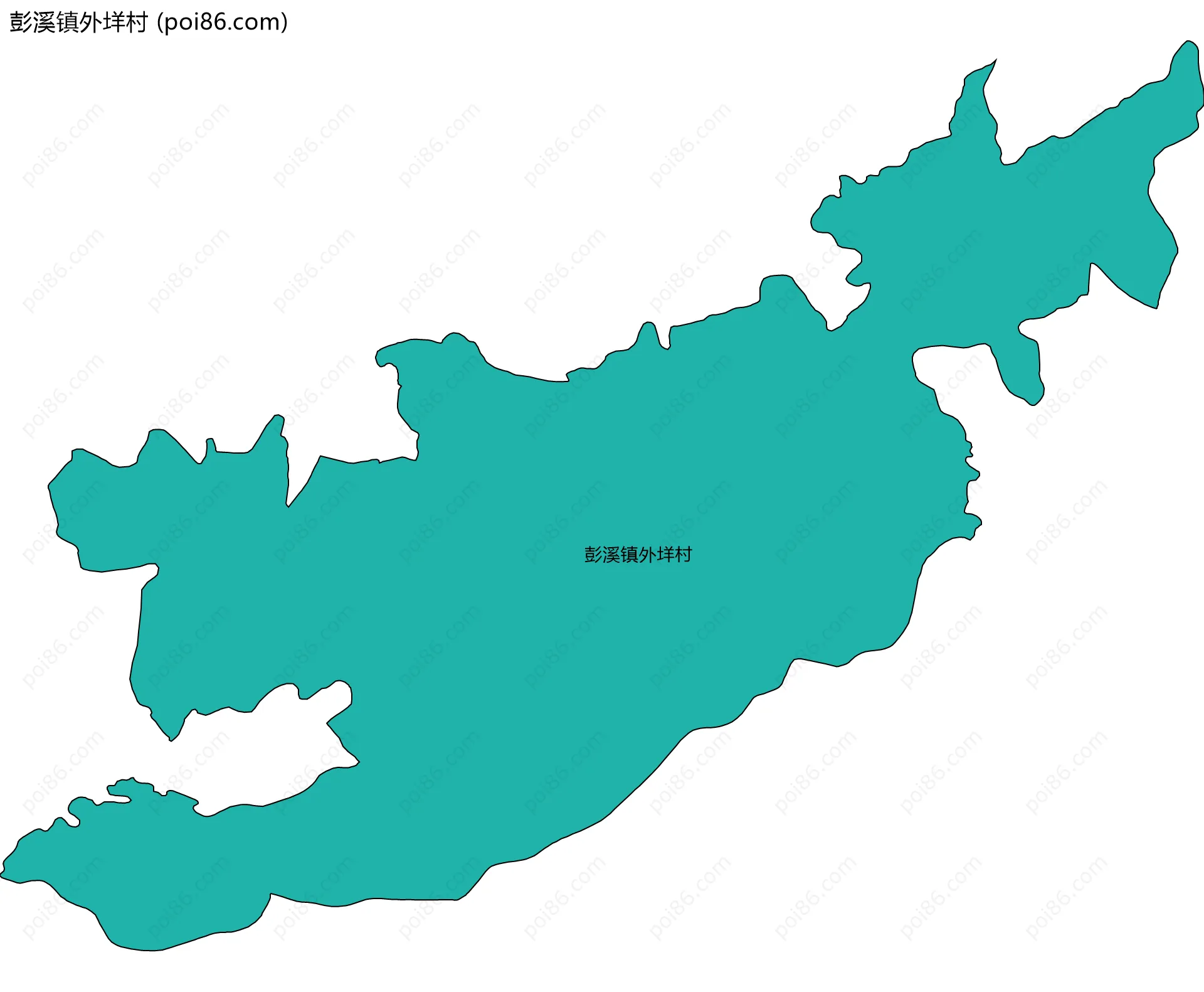 彭溪镇外垟村边界地图