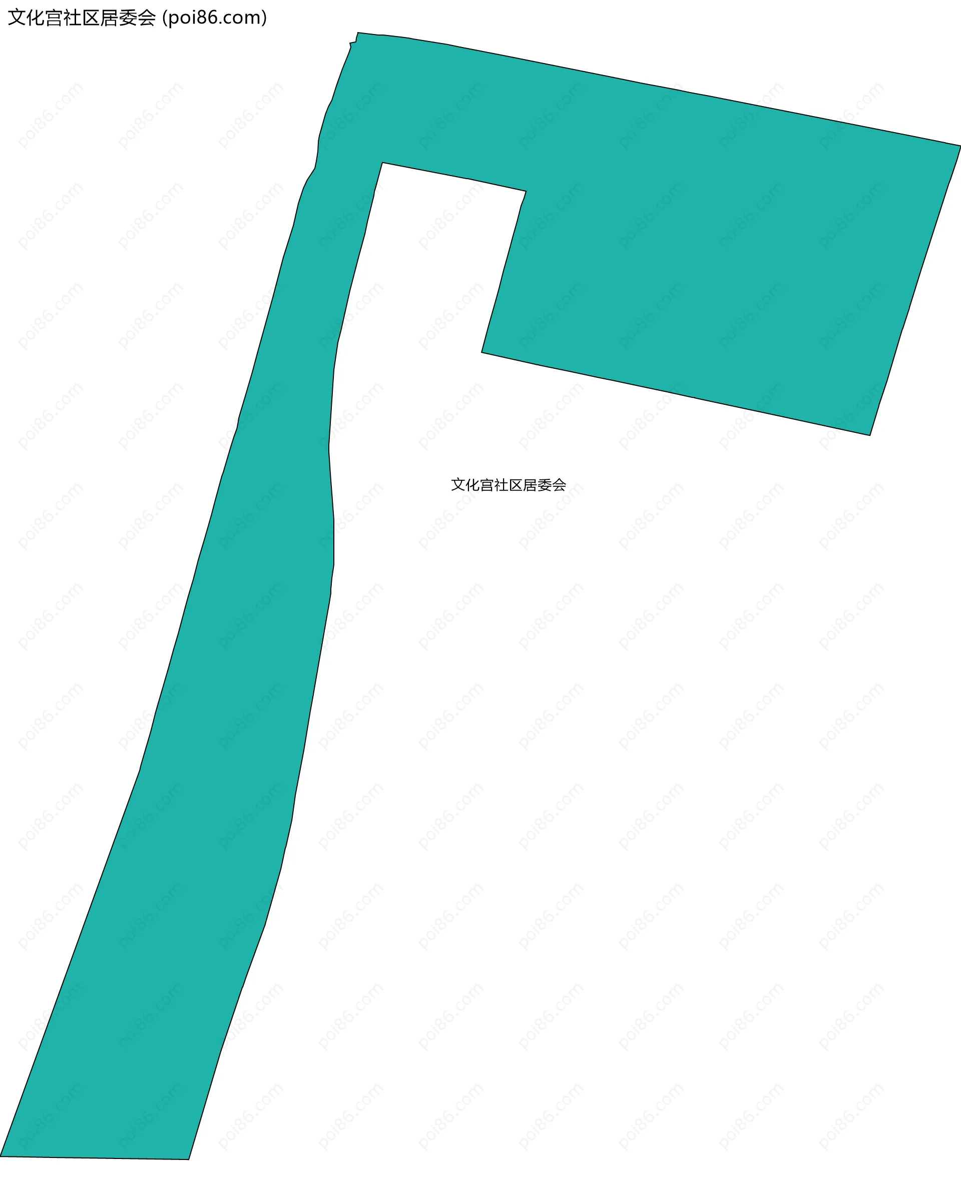 文化宫社区居委会边界地图