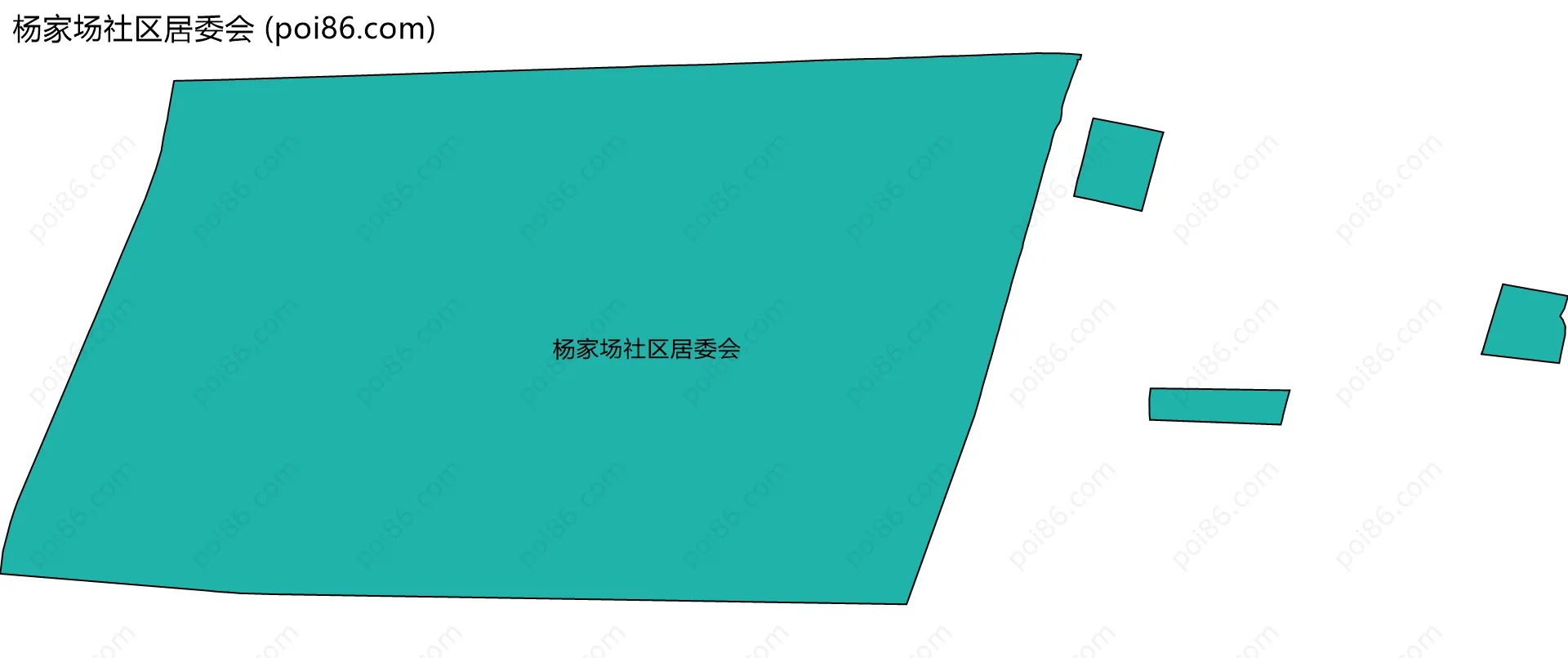 杨家场社区居委会边界地图