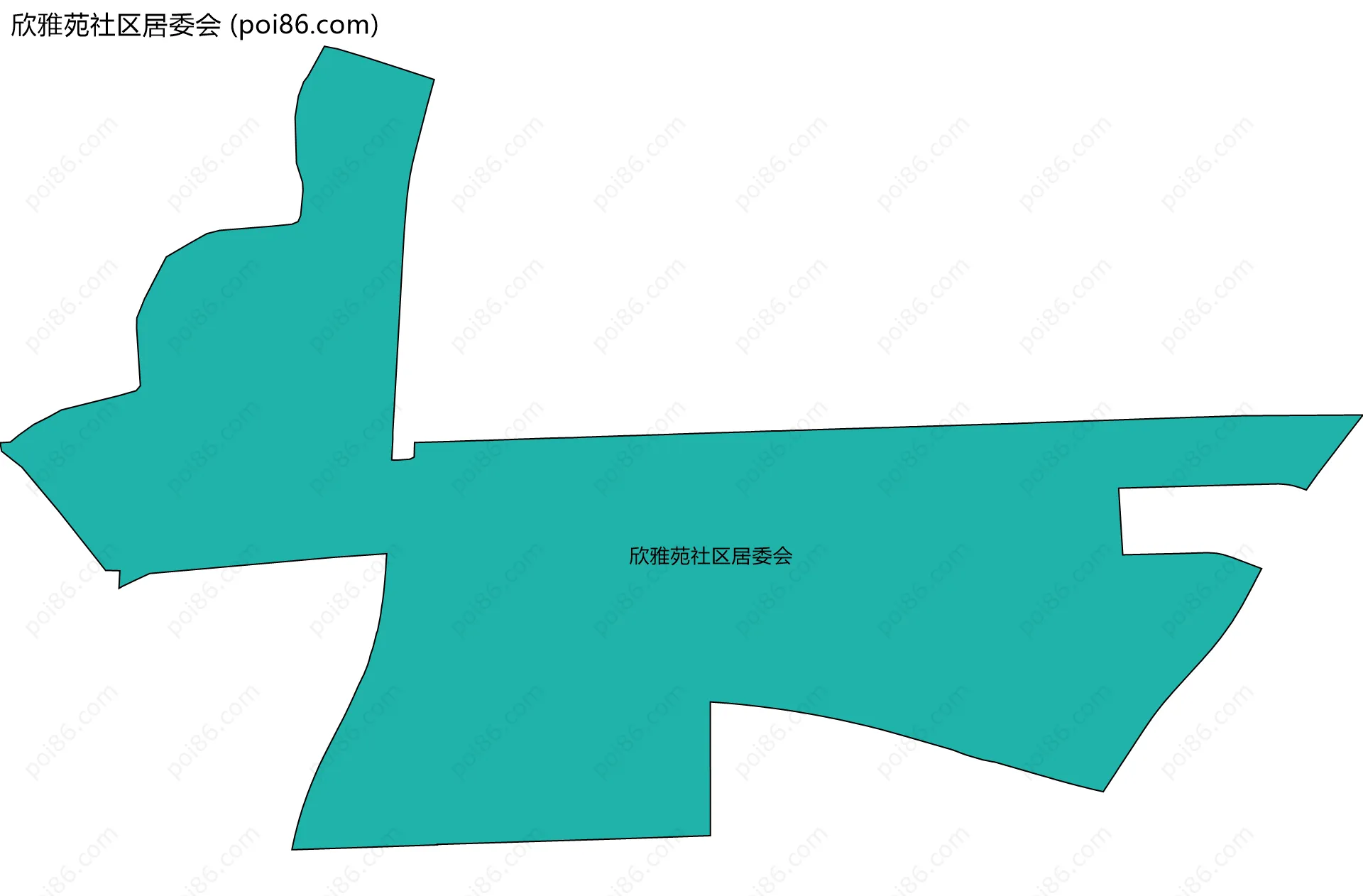 欣雅苑社区居委会边界地图