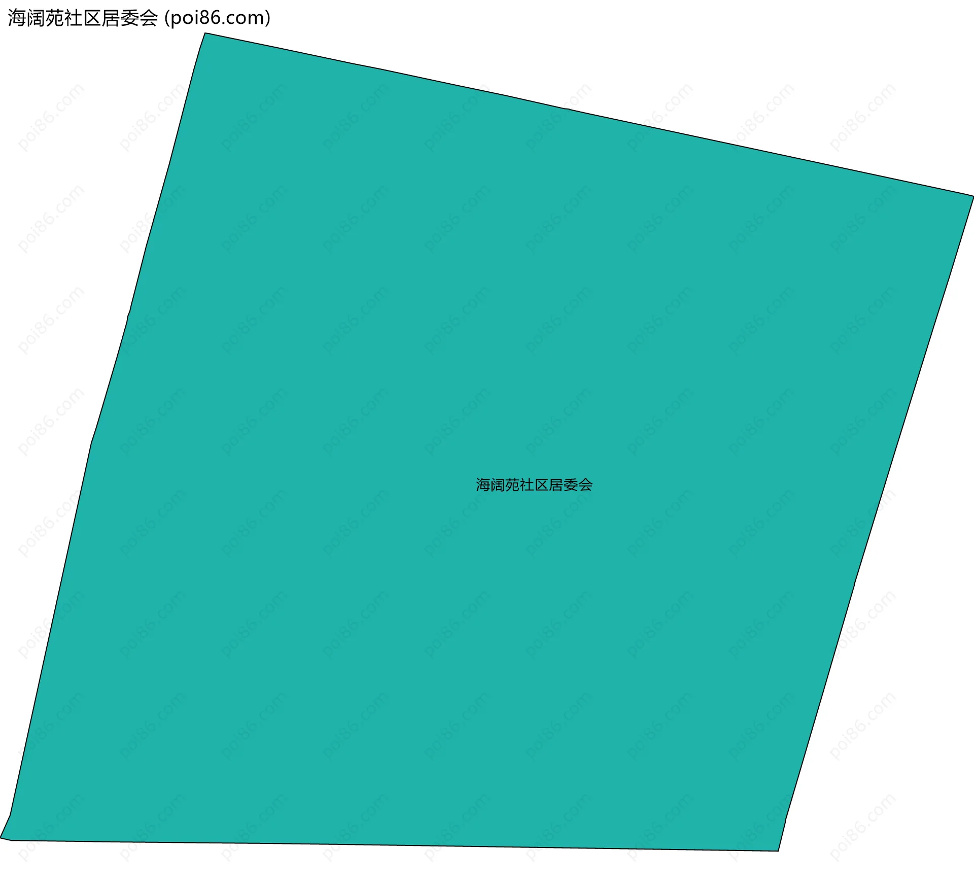 海阔苑社区居委会边界地图