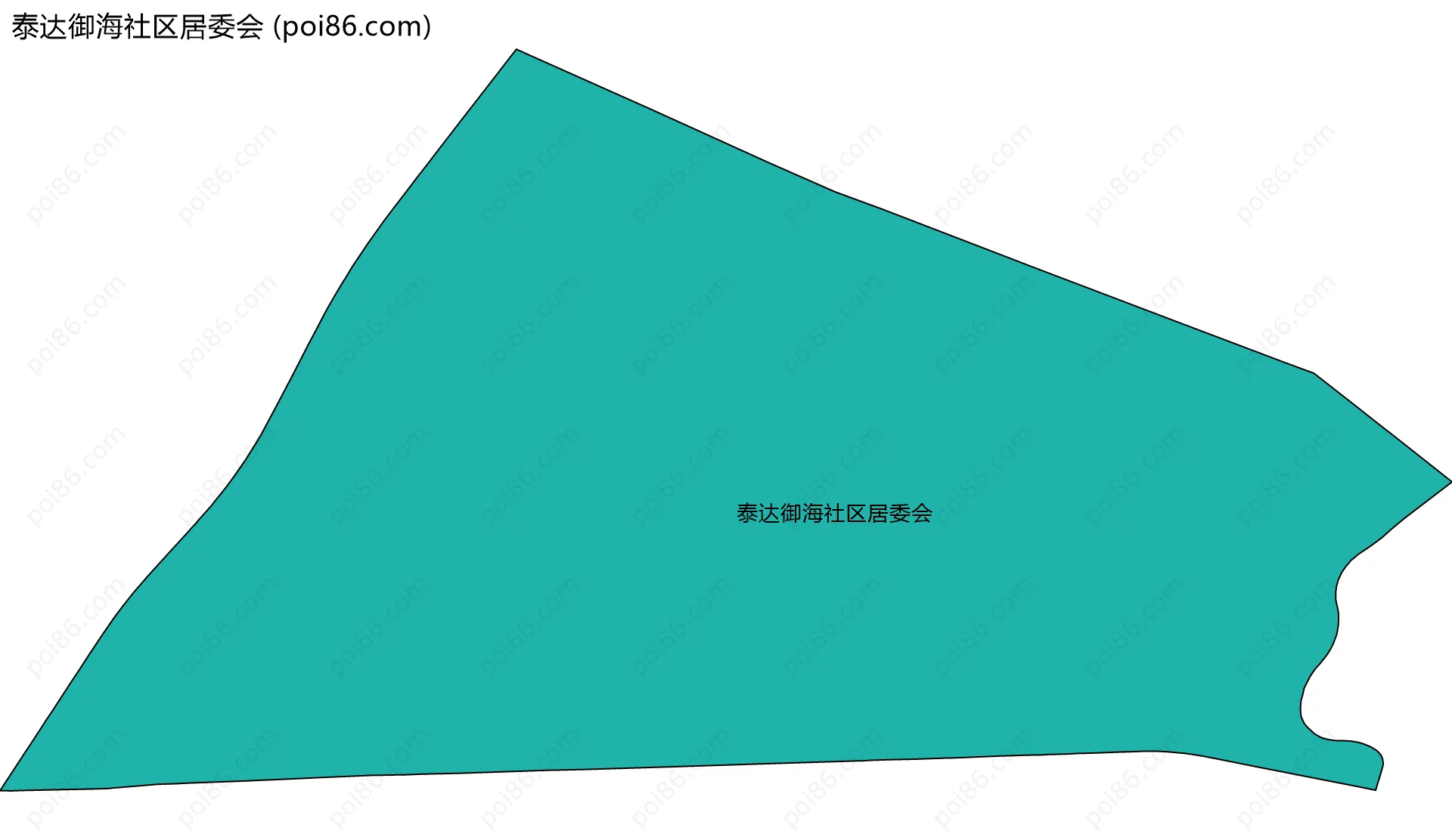 泰达御海社区居委会边界地图