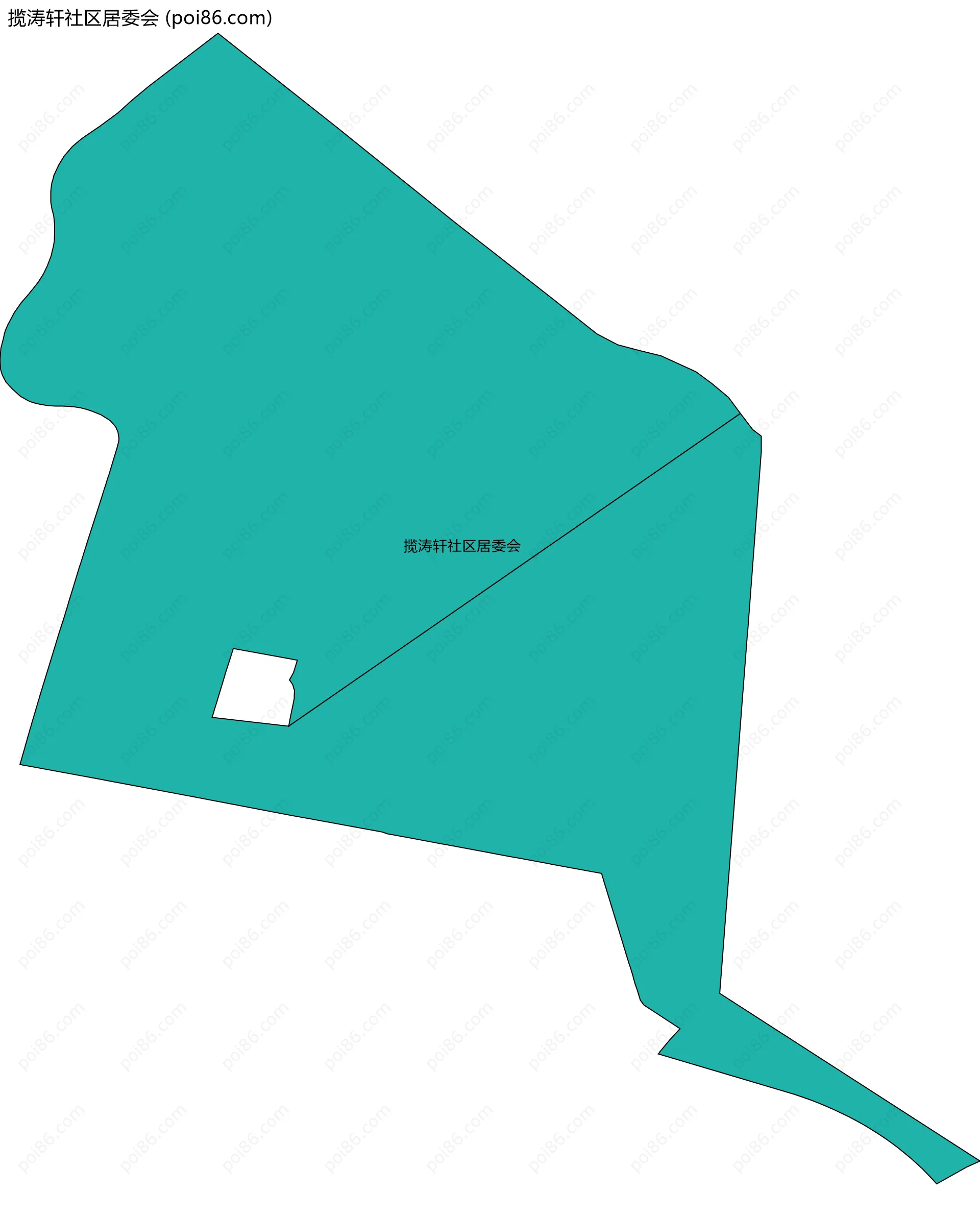 揽涛轩社区居委会边界地图