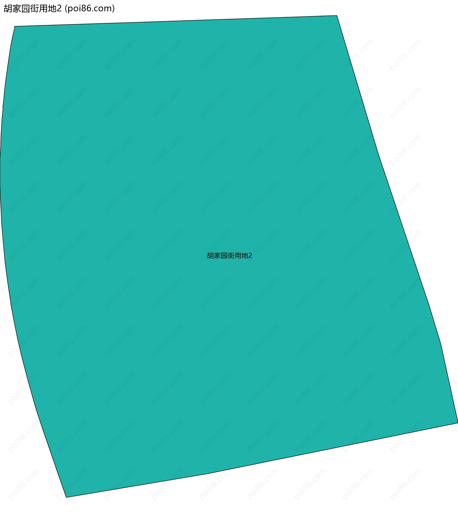 胡家园街用地2边界地图