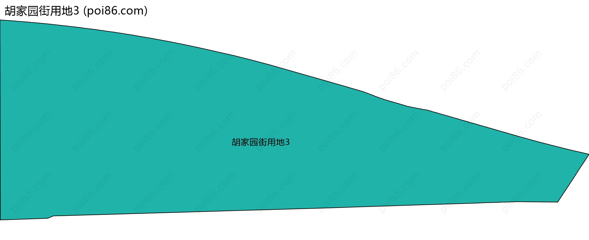 胡家园街用地3边界地图