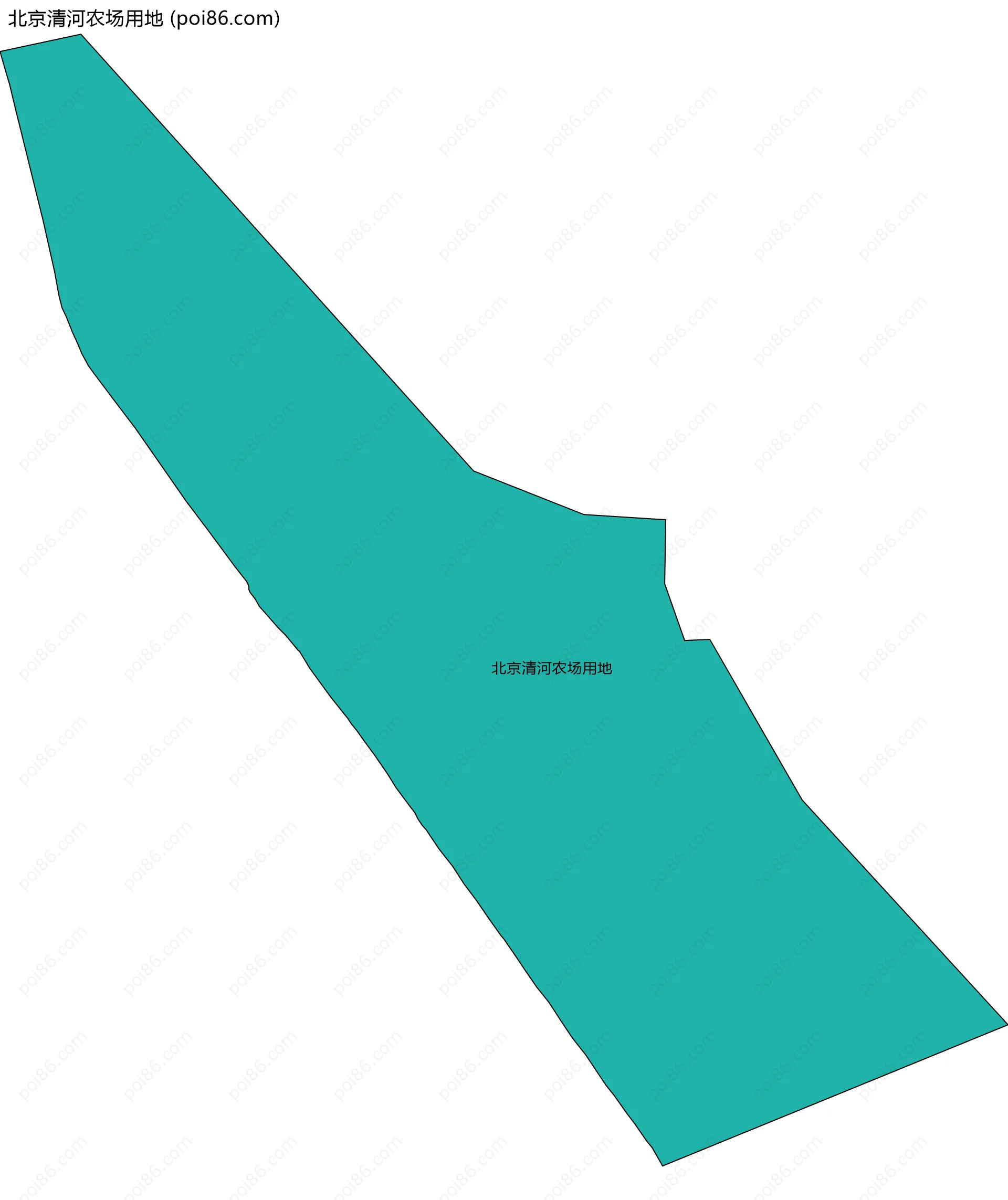 北京清河农场用地边界地图