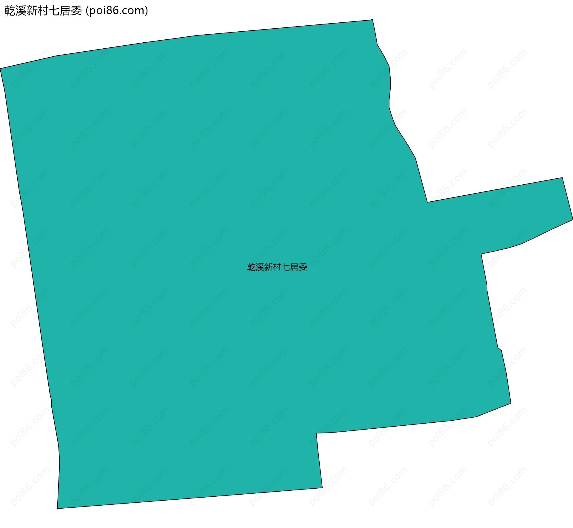 乾溪新村七居委边界地图