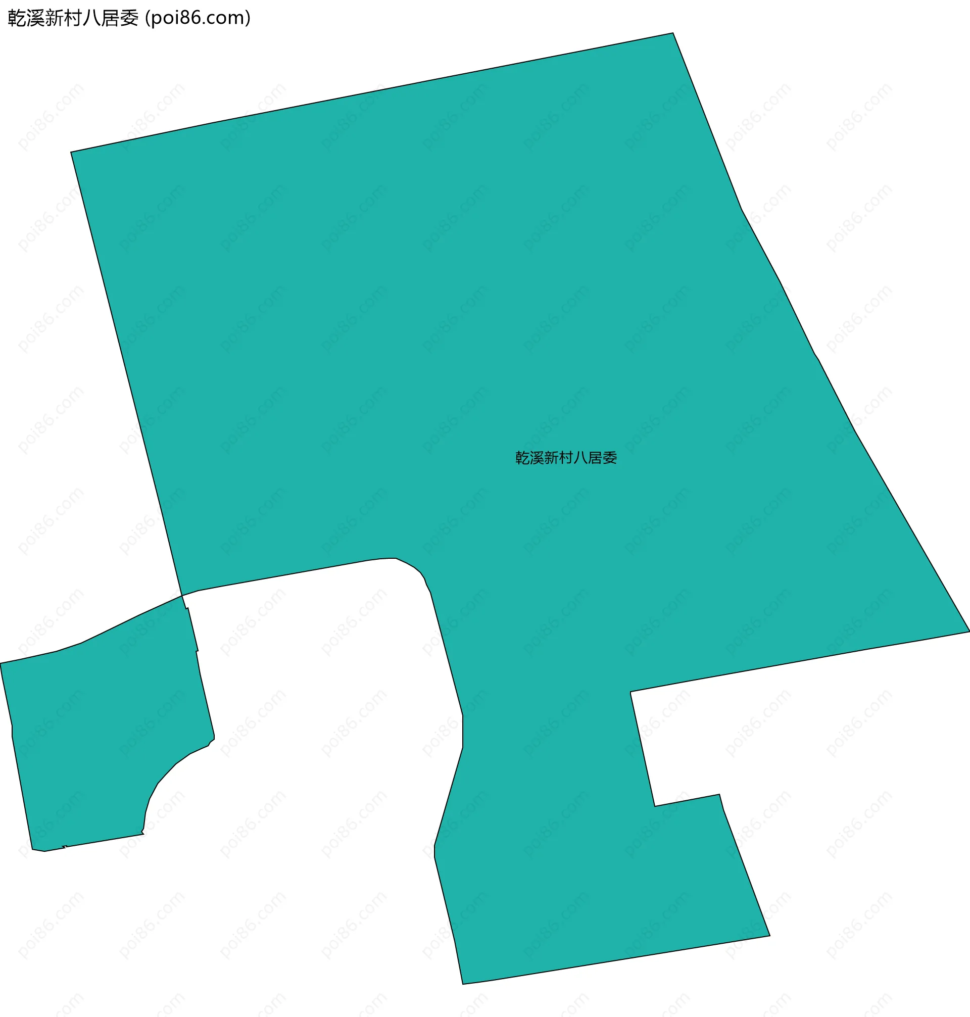 乾溪新村八居委边界地图