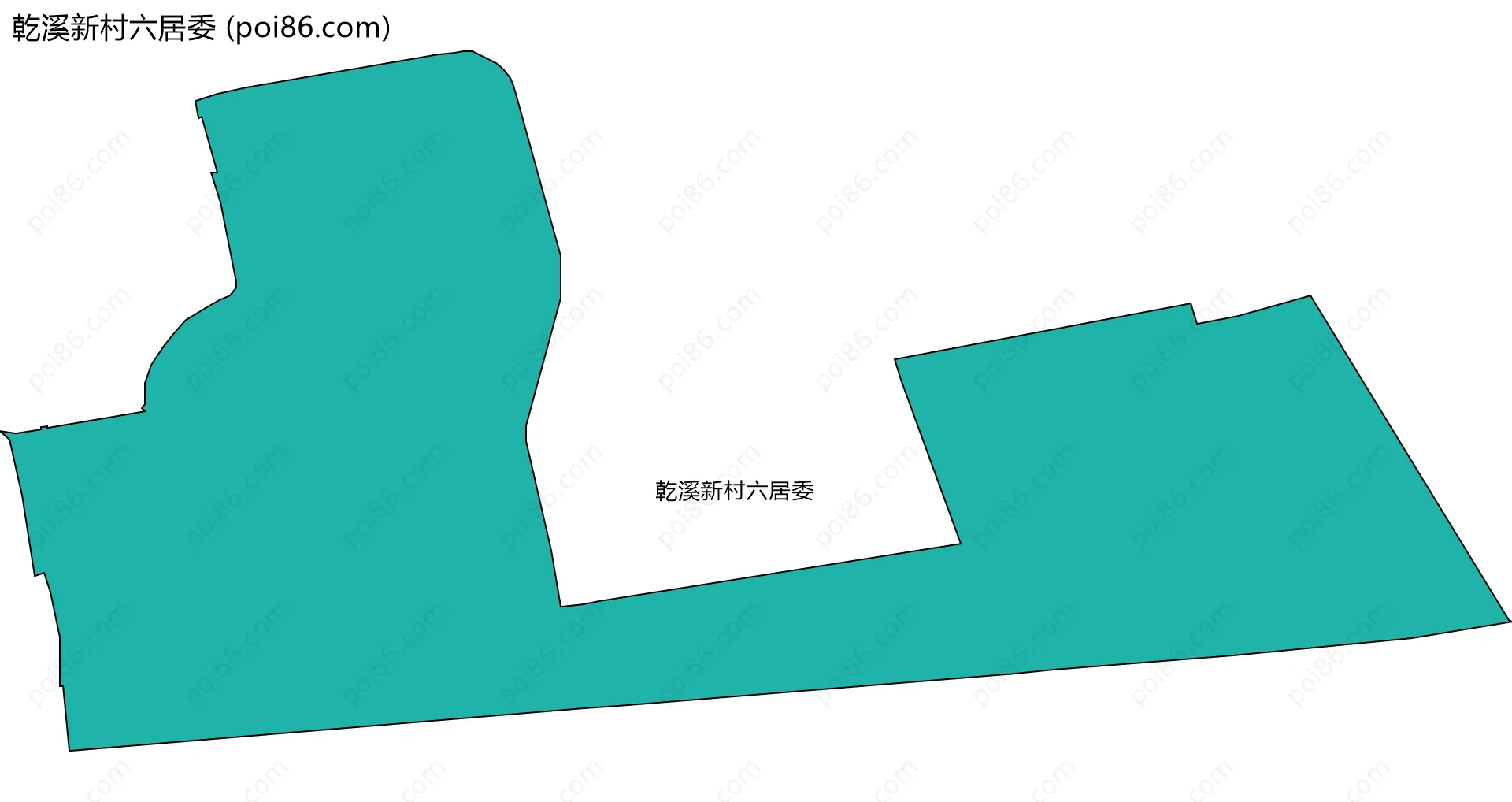 乾溪新村六居委边界地图