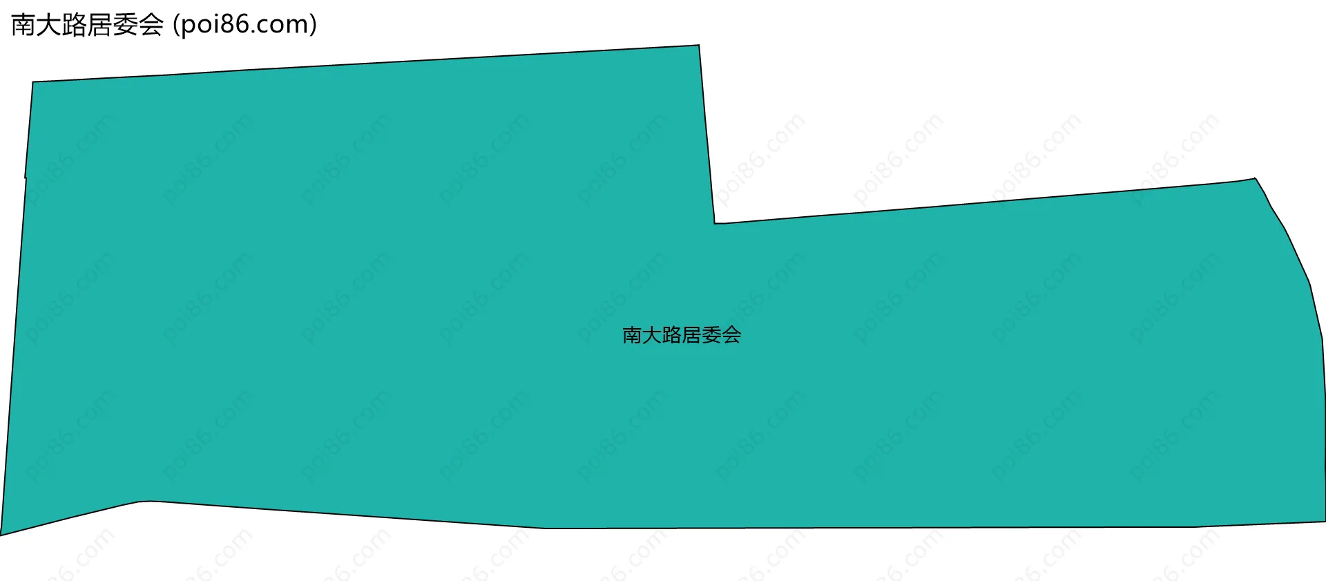 南大路居委会边界地图
