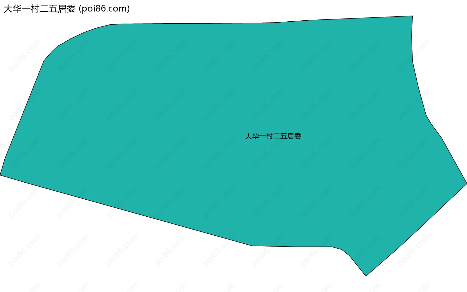 大华一村二五居委边界地图
