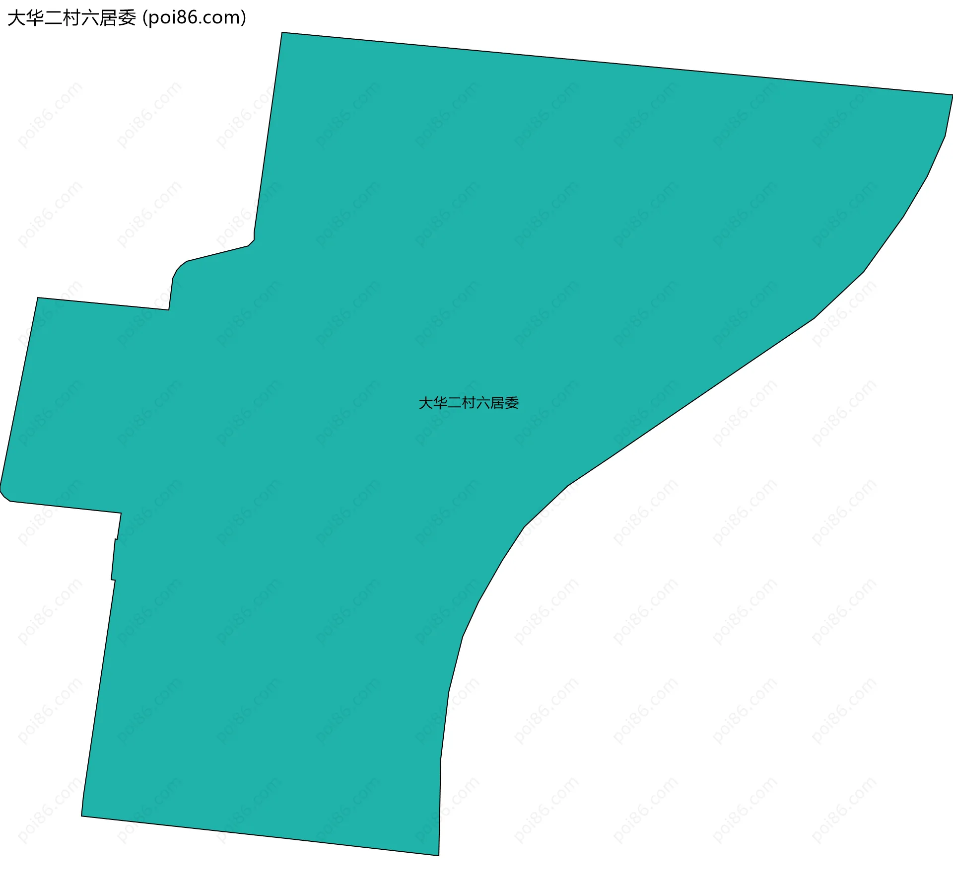 大华二村六居委边界地图