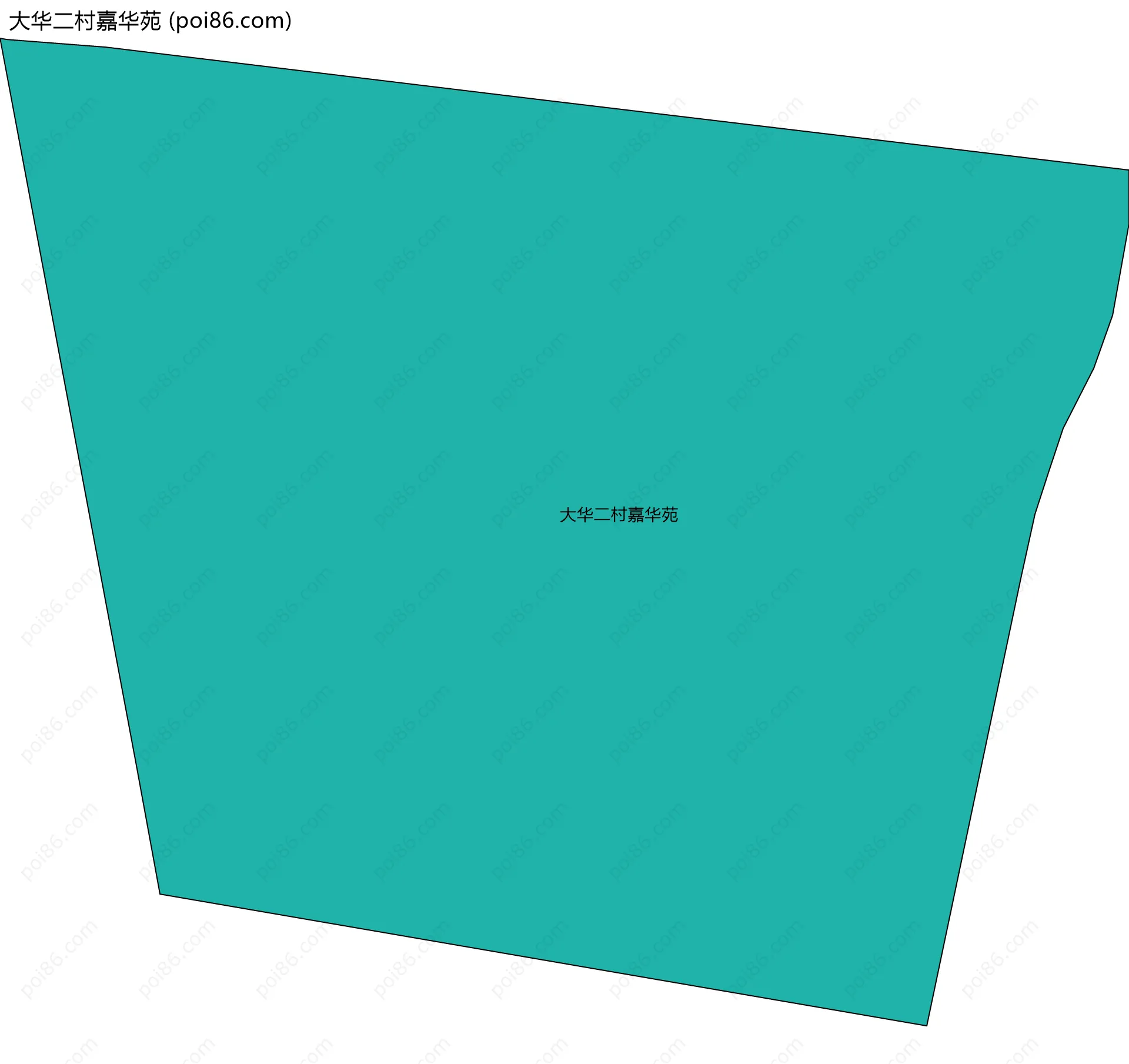 大华二村嘉华苑边界地图