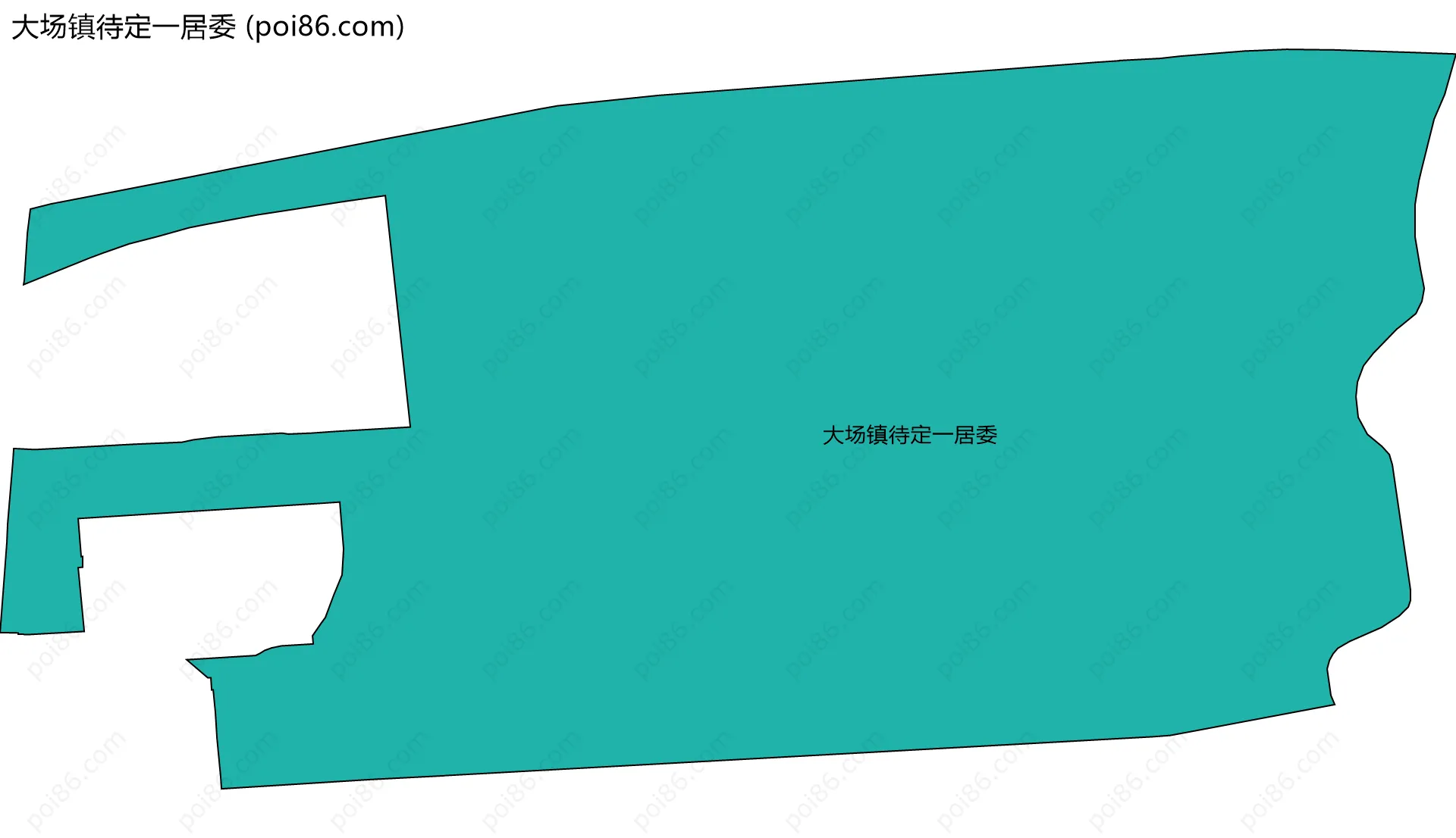 大场镇待定一居委边界地图