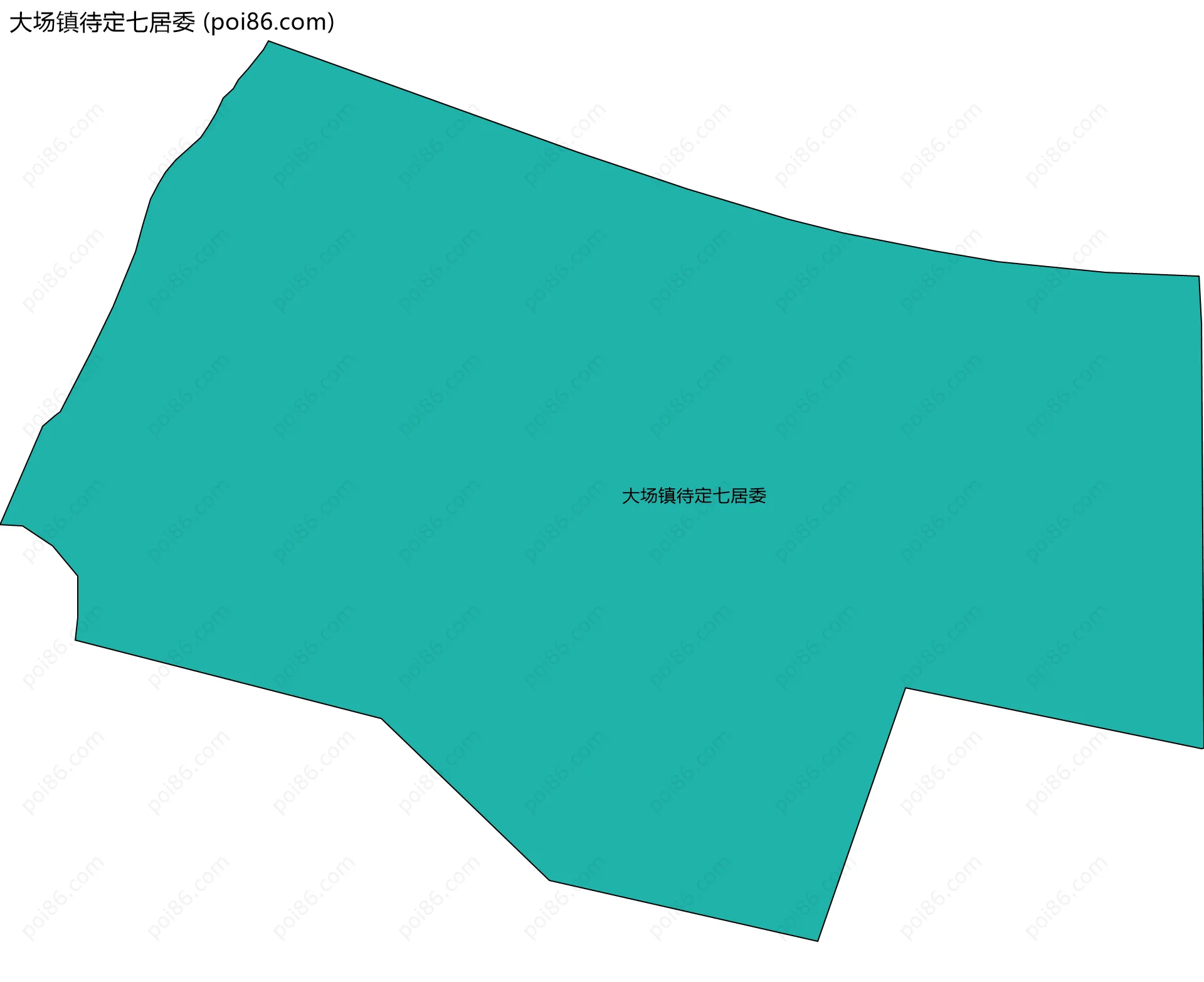 大场镇待定七居委边界地图