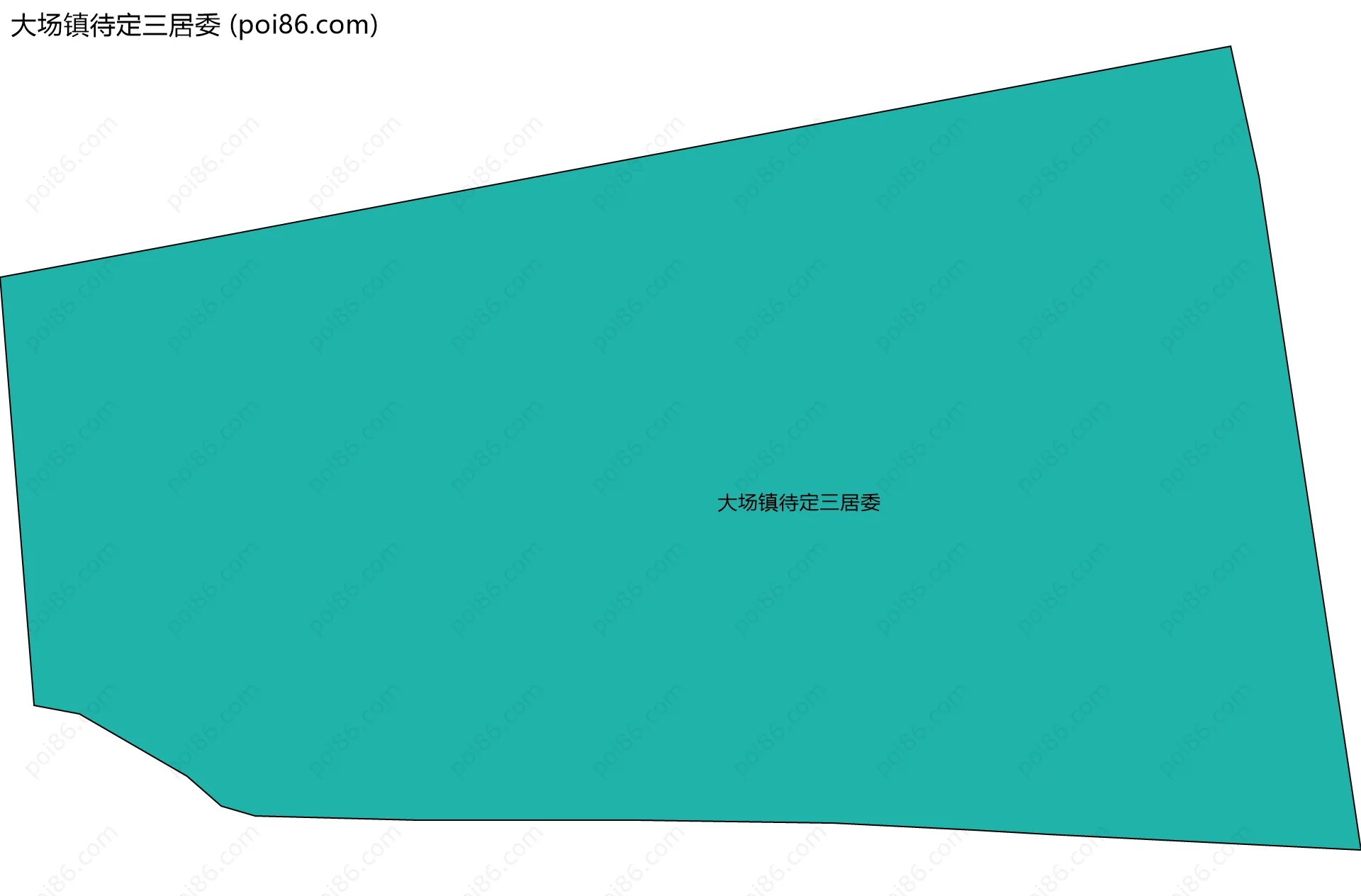 大场镇待定三居委边界地图